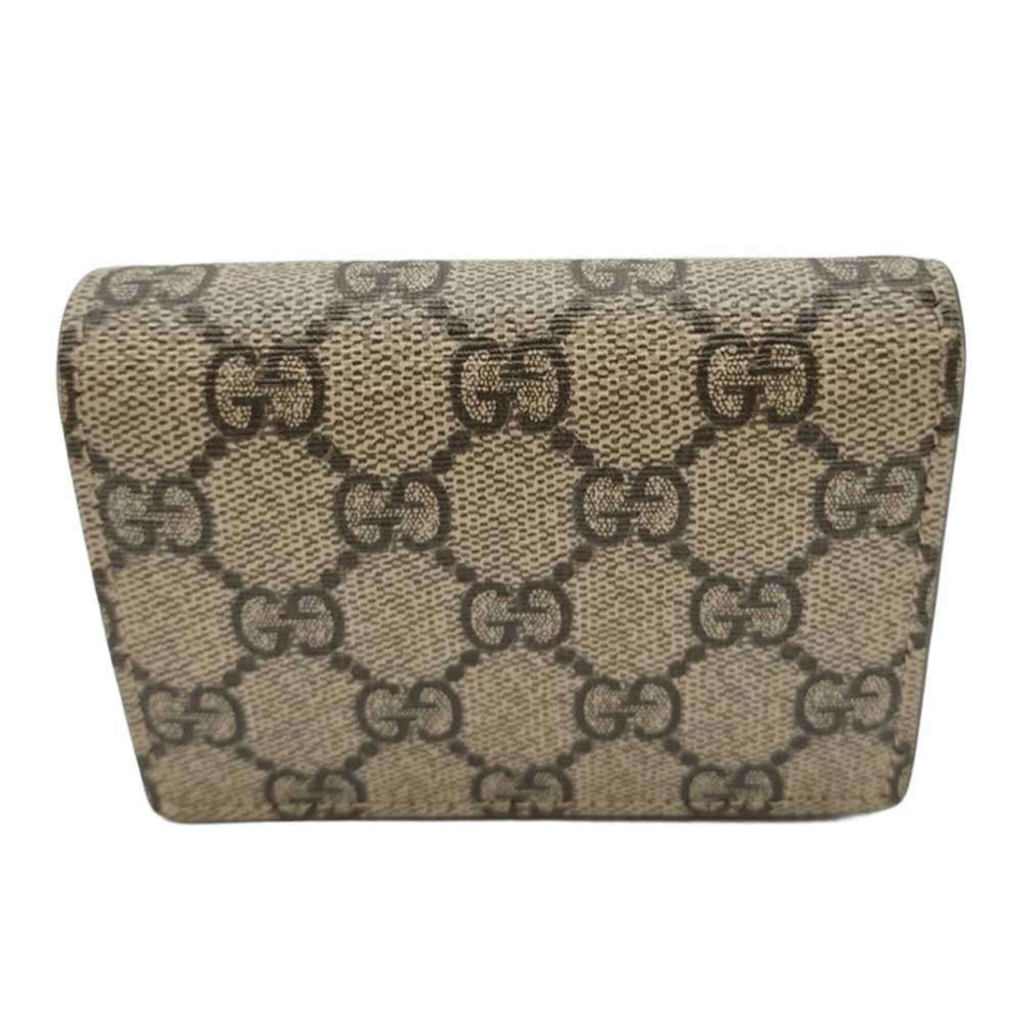 Gucci Gg Supreme Beige Gg Supreme Wallet (Bi-Fold) (Pre-Owned)