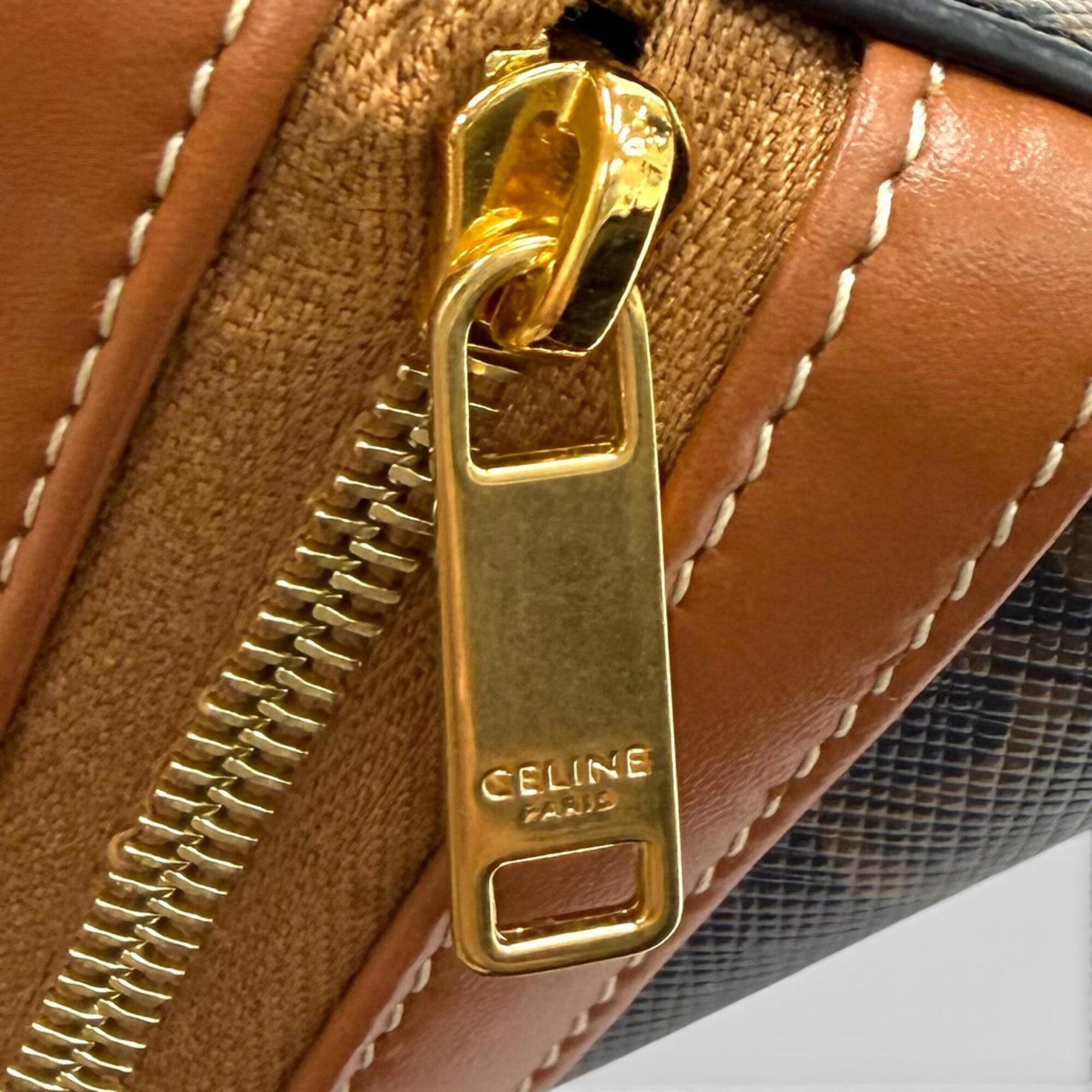 Celine Canvas Leather Pouch (Pre-Owned)