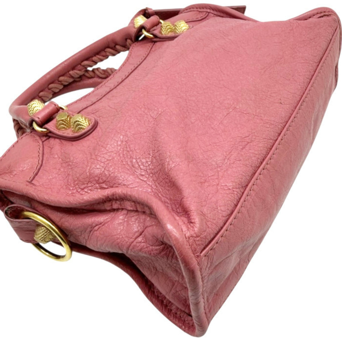 Balenciaga Pink Leather Handbag Shoulder Bag (Pre-Owned)