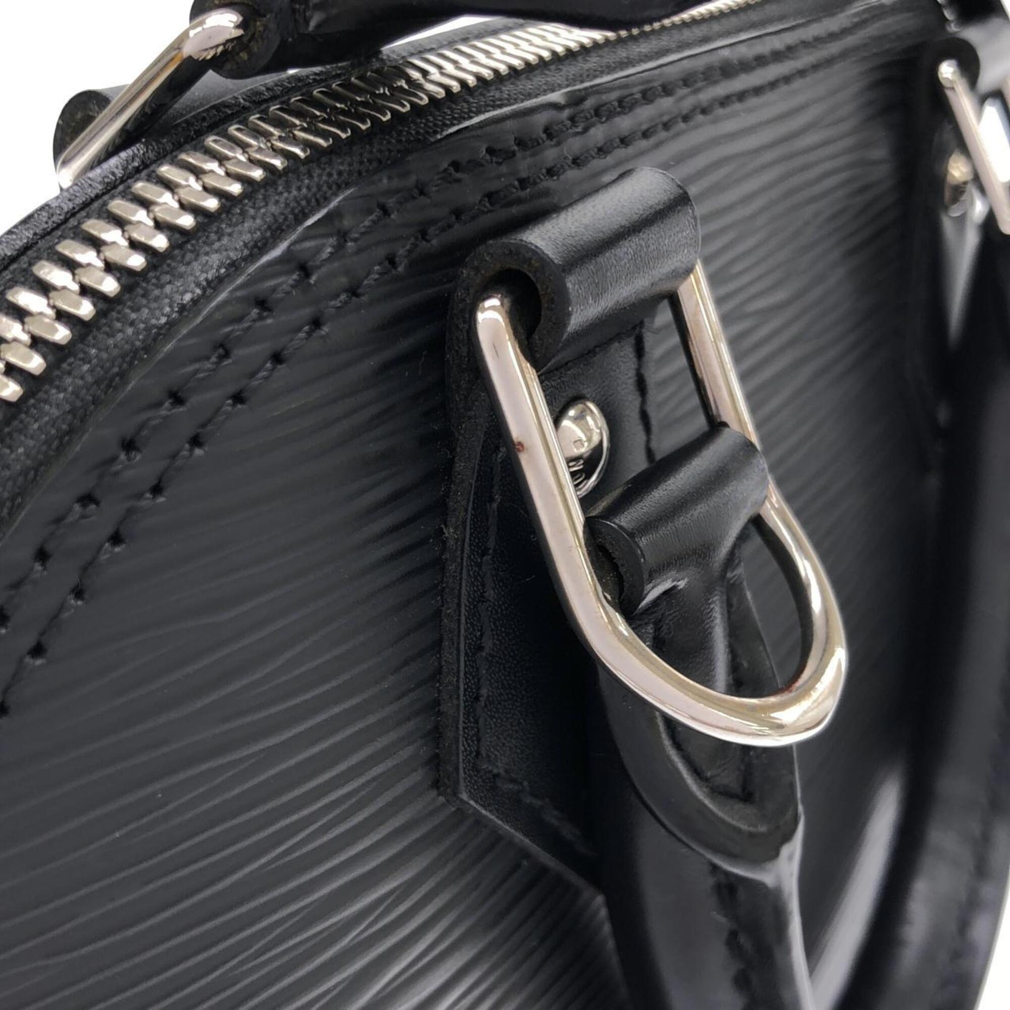 Louis Vuitton Black Leather Handbag (Pre-Owned)