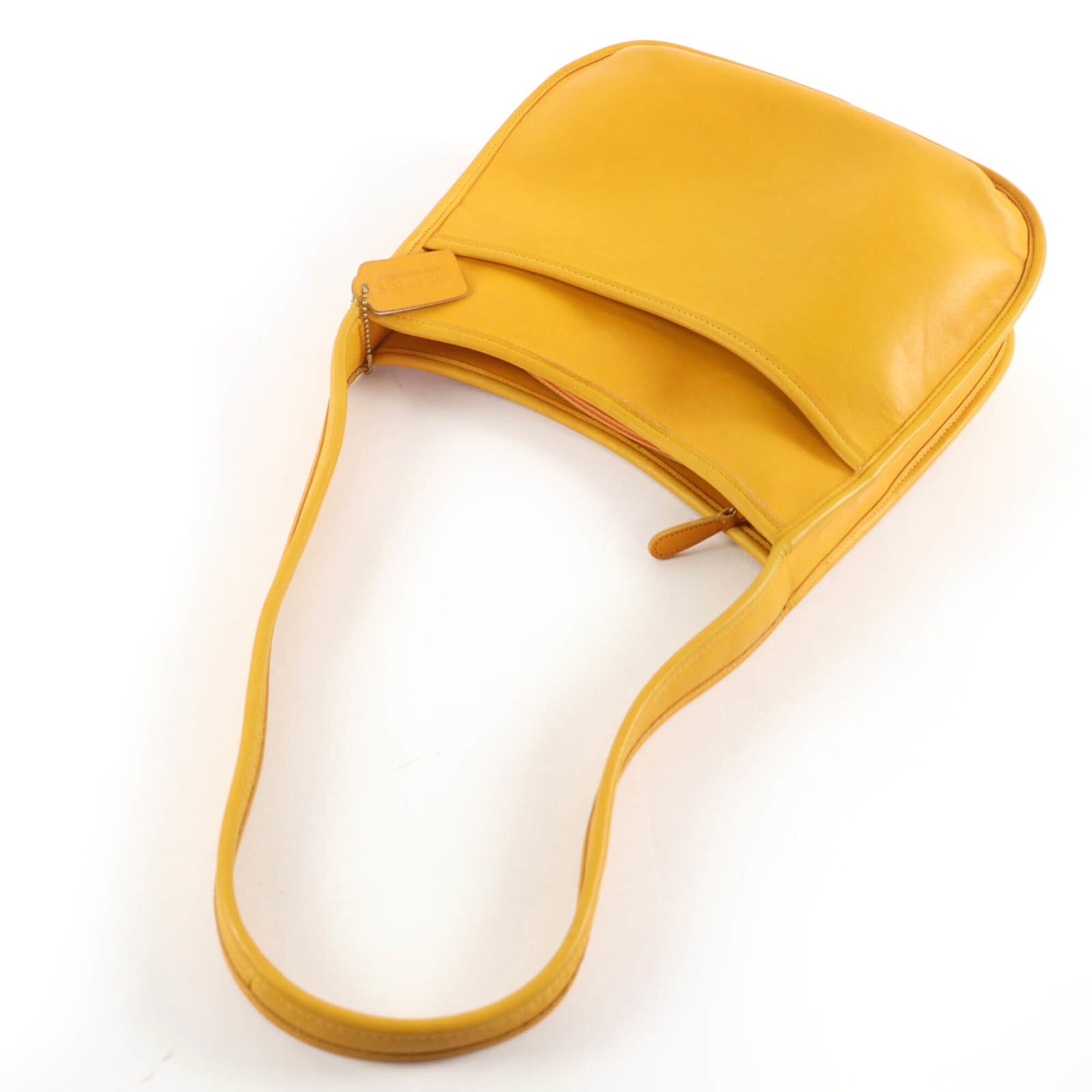 Coach Yellow Leather Shoulder Bag (Pre-Owned)
