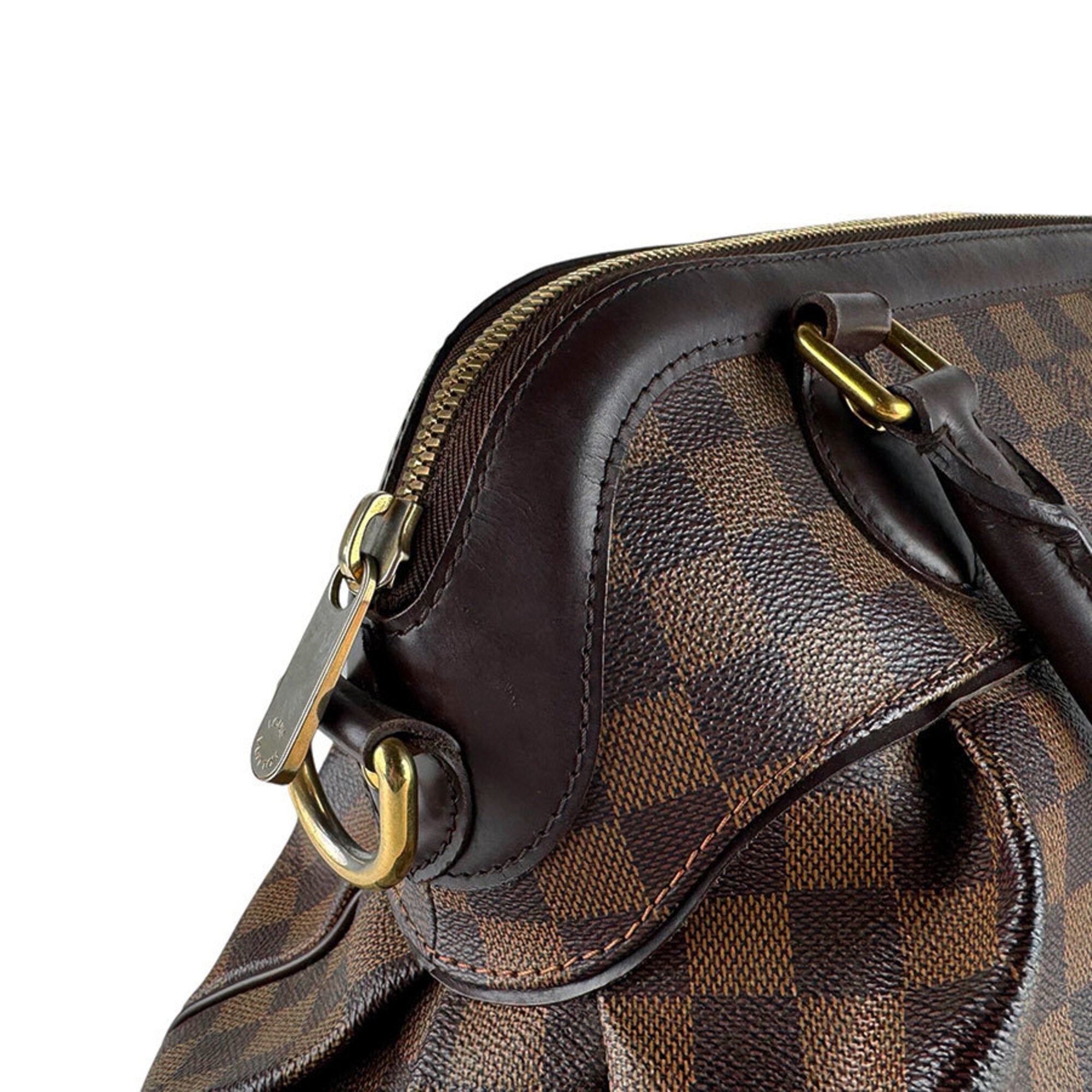 Louis Vuitton Damier Canvas Ebene Damier Canvas Handbag Shoulder Bag (Pre-Owned)