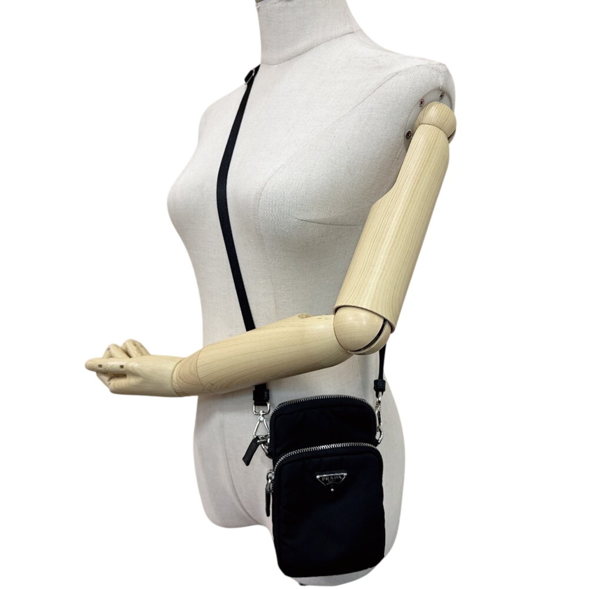 Prada Black Nylon Shoulder Bag (Pre-Owned)