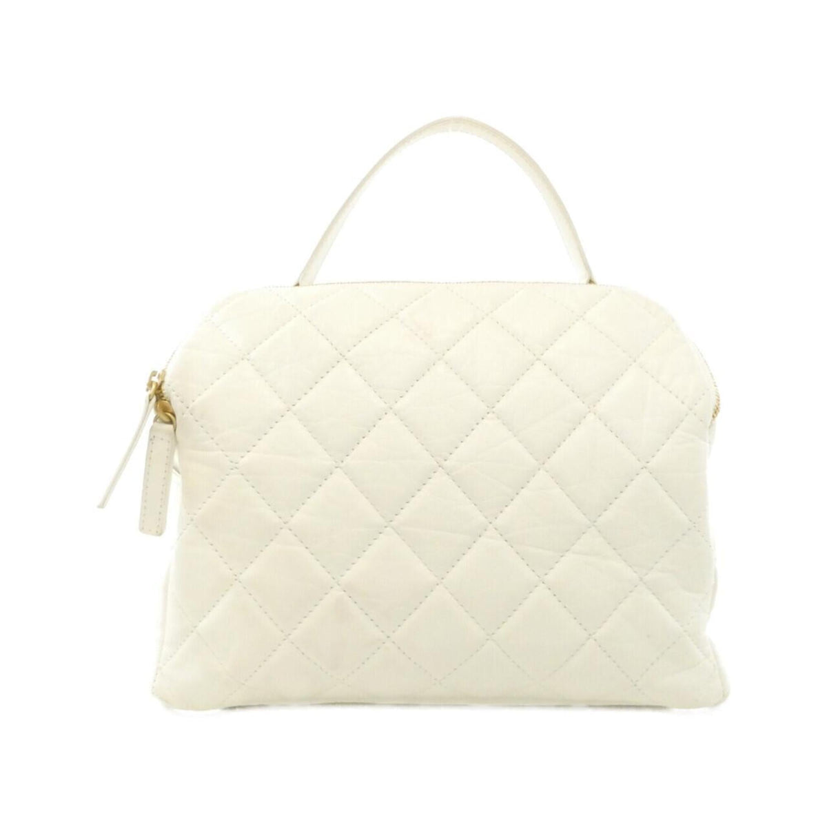 Chanel White Leather Handbag (Pre-Owned)