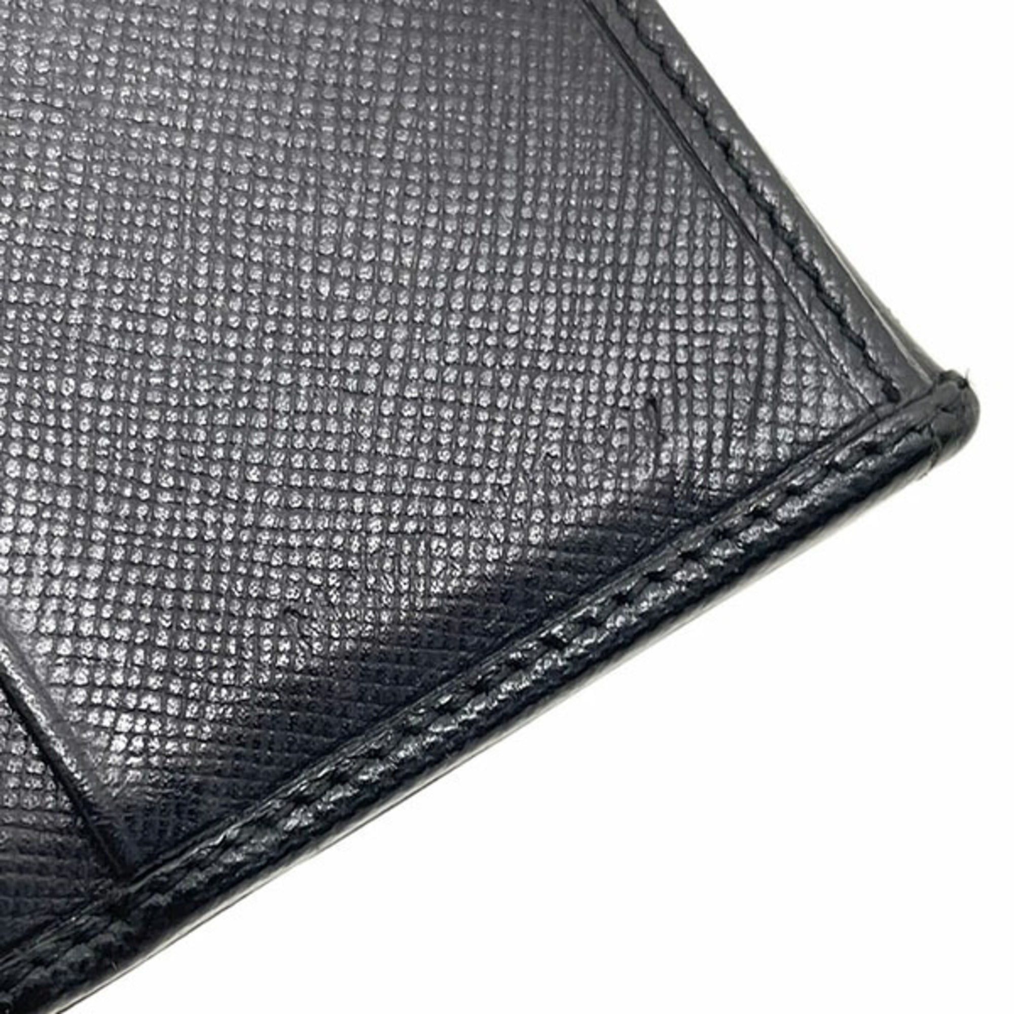 Prada Black Nero Leather Wallet (Bi-Fold) (Pre-Owned)