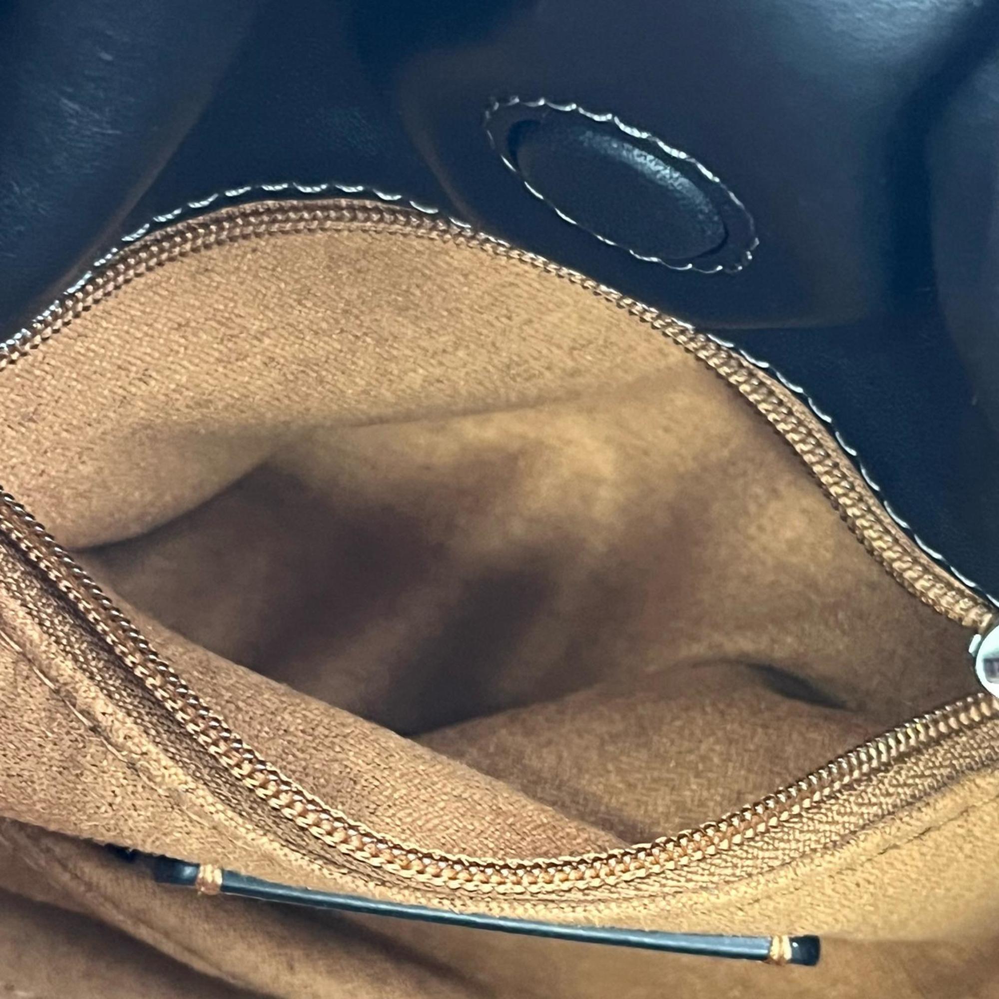 Coach Black Leather Shoulder Bag (Pre-Owned)