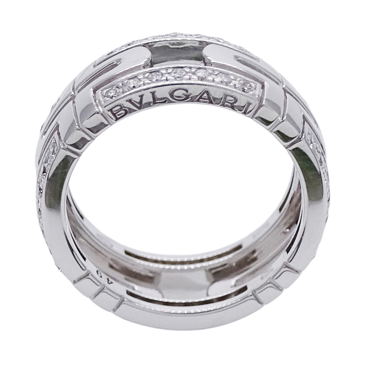 Bvlgari White Gold White Gold (18K) Band Ring (Pre-Owned)