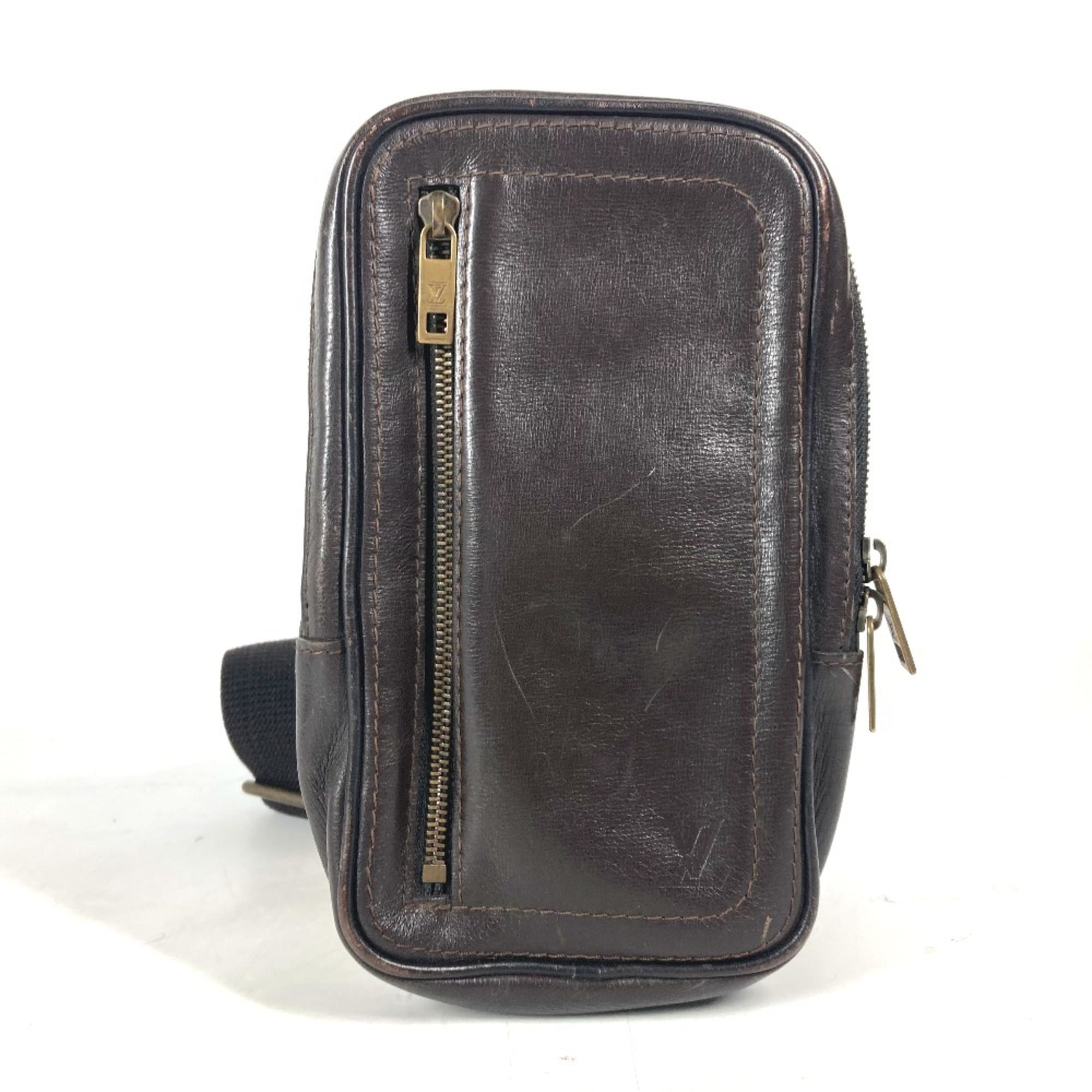 Louis Vuitton Brown Coffee Utah Leather Handbag Sling Bag (Pre-Owned)
