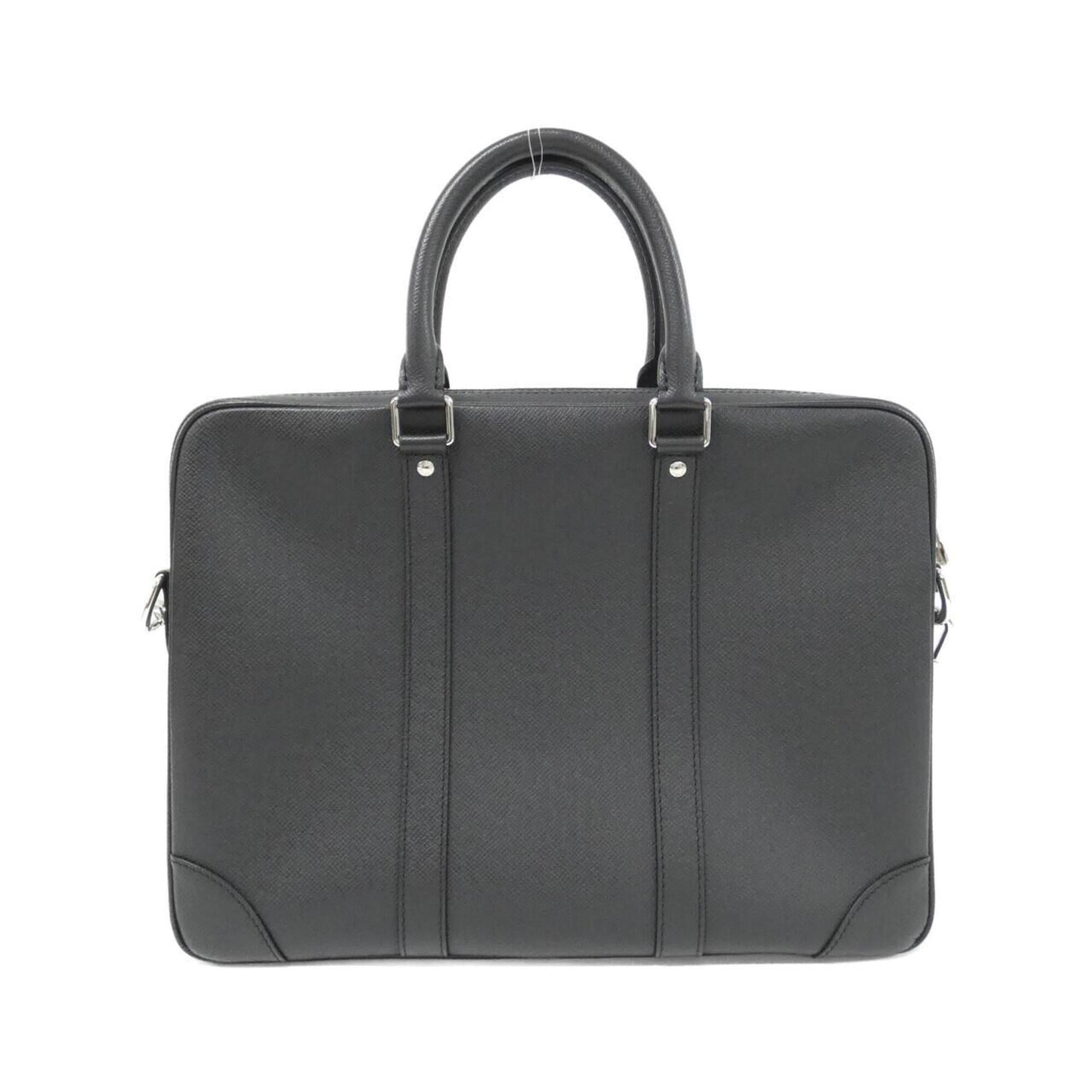 Louis Vuitton Black Leather Handbag (Pre-Owned)