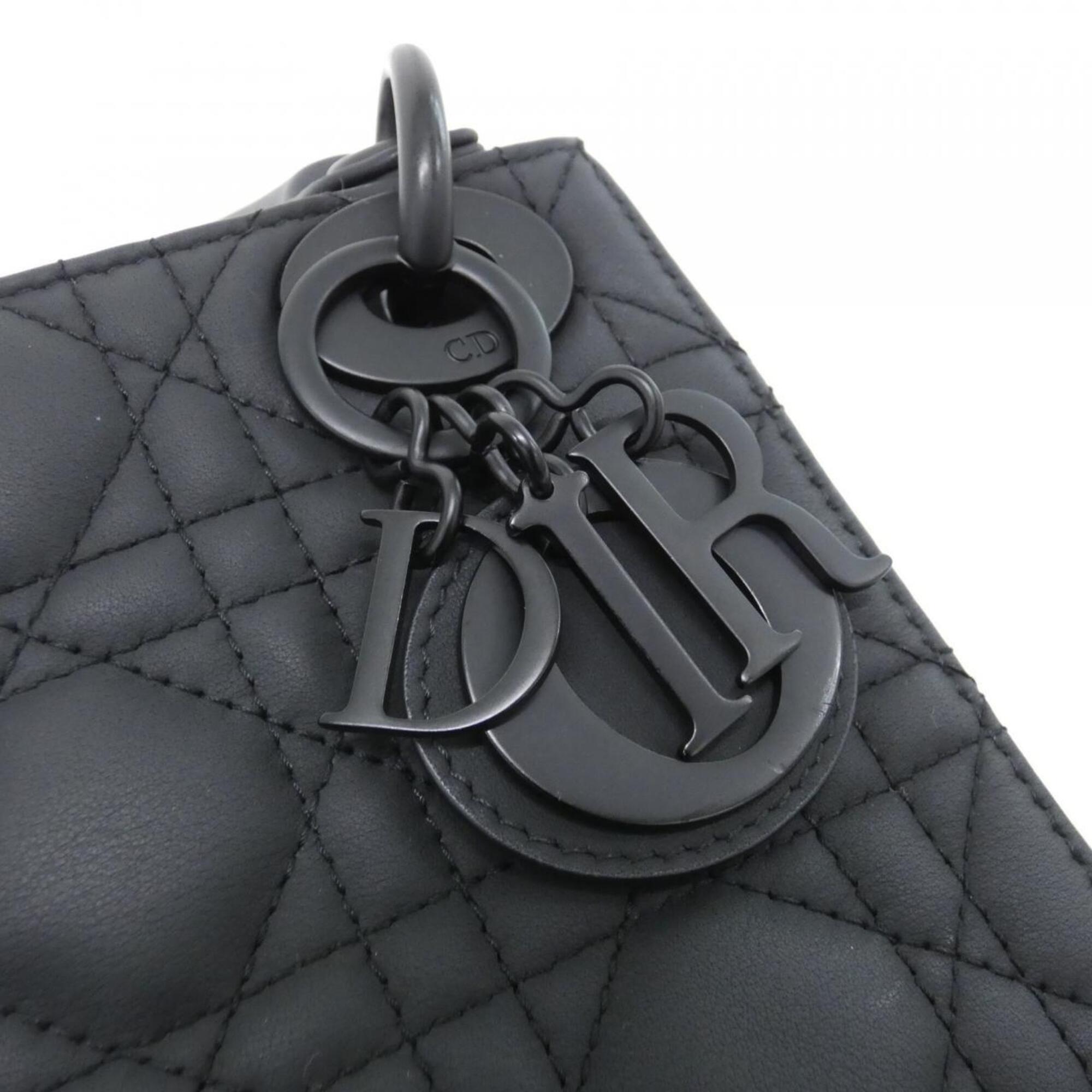 Christian Dior Lady Dior Black Handbag (Pre-Owned)