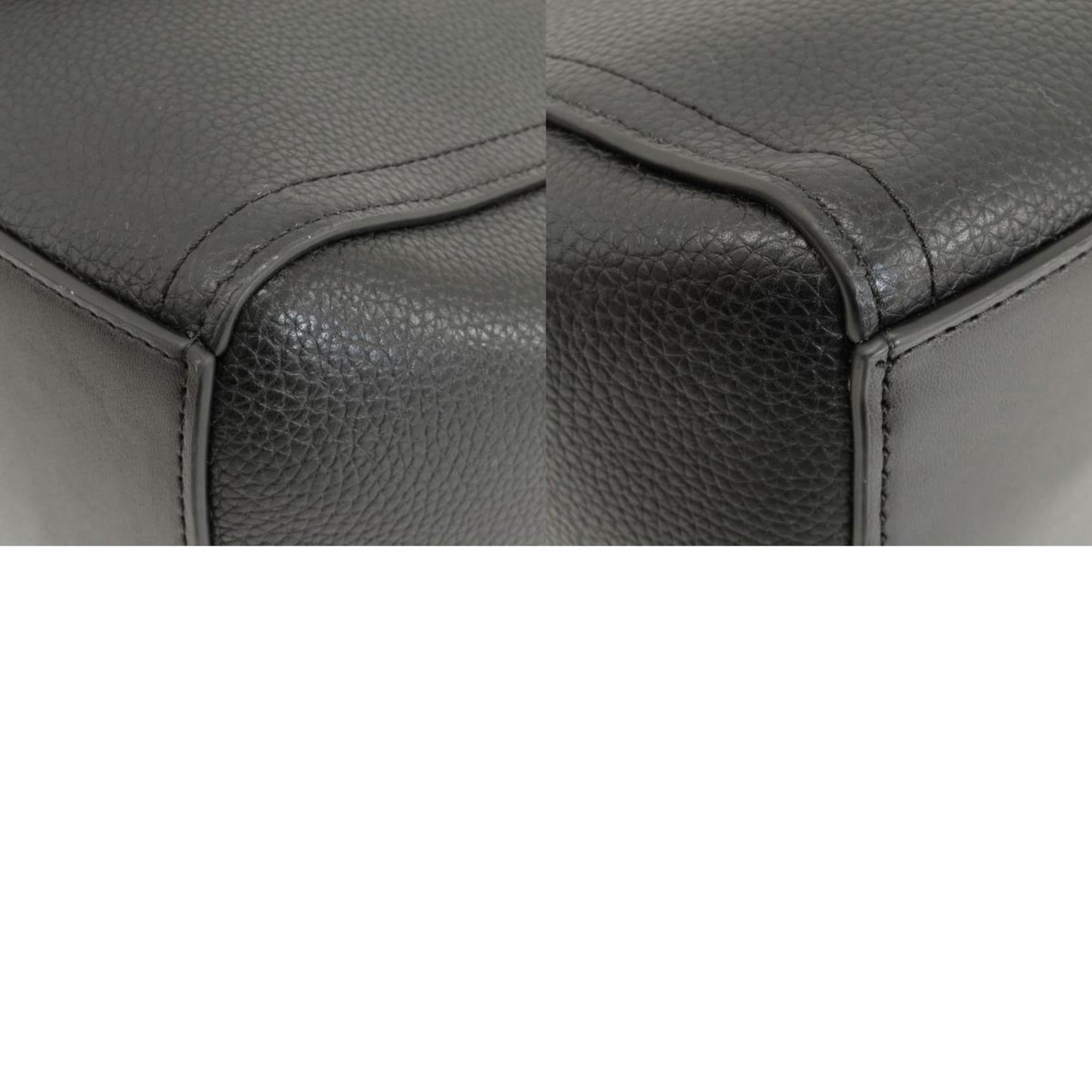 Michael Kors Black Leather Tote Bag (Pre-Owned)