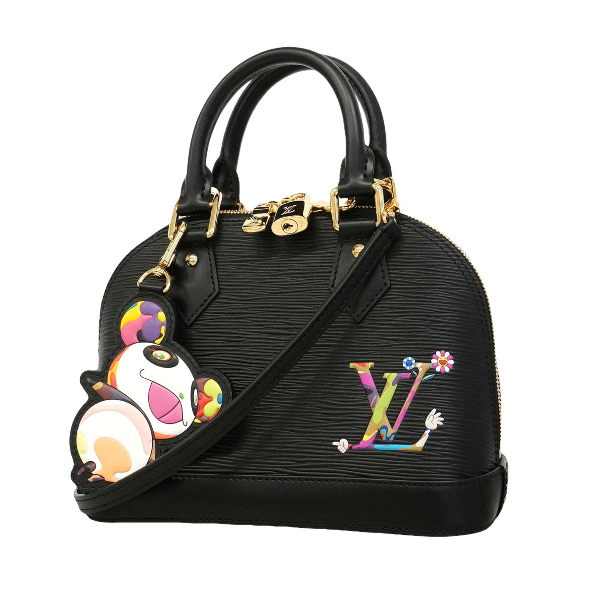 Louis Vuitton Noir Handbag (Pre-Owned)