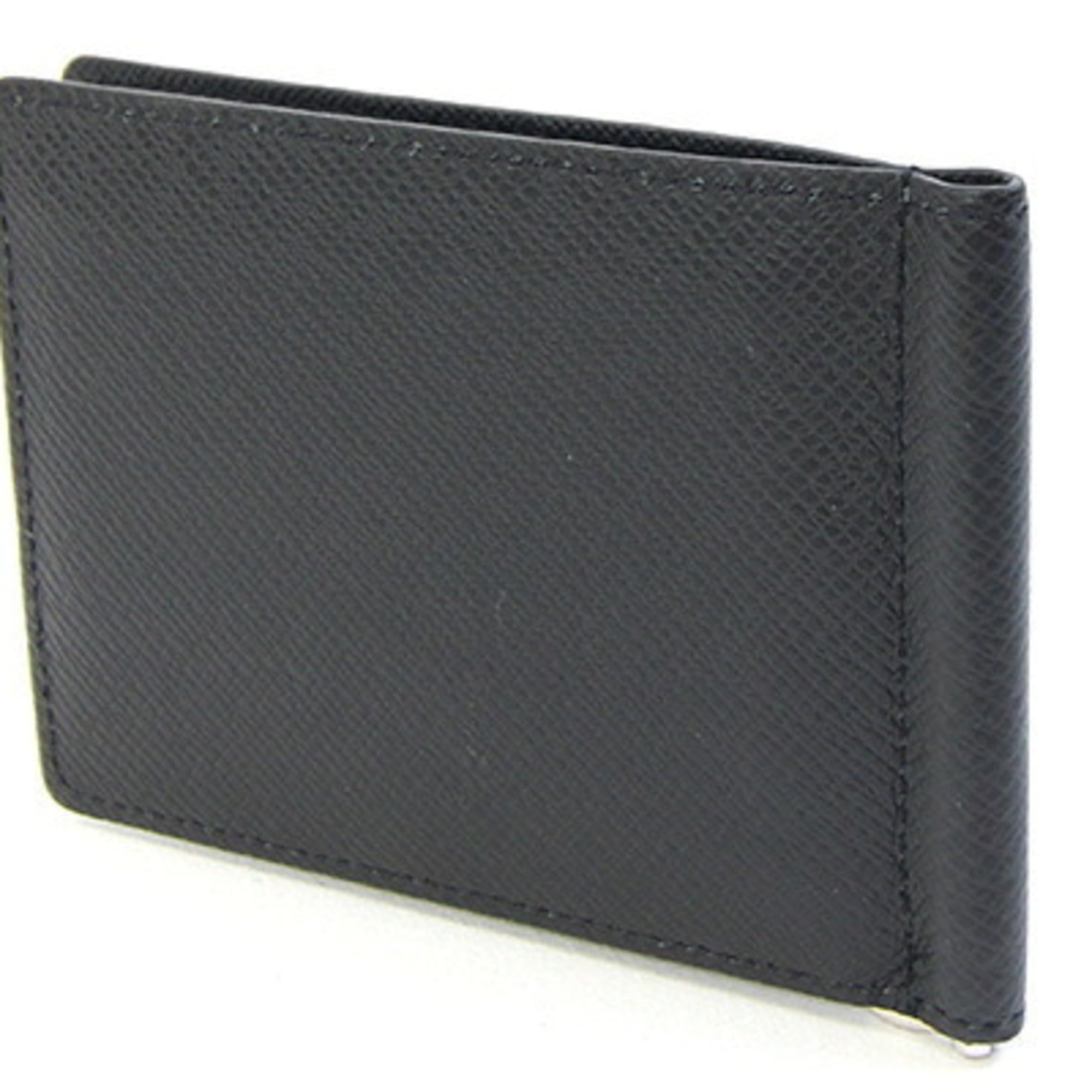 Louis Vuitton Taiga Noir Taiga Leather Leather Wallet (Bi-Fold) (Pre-Owned)
