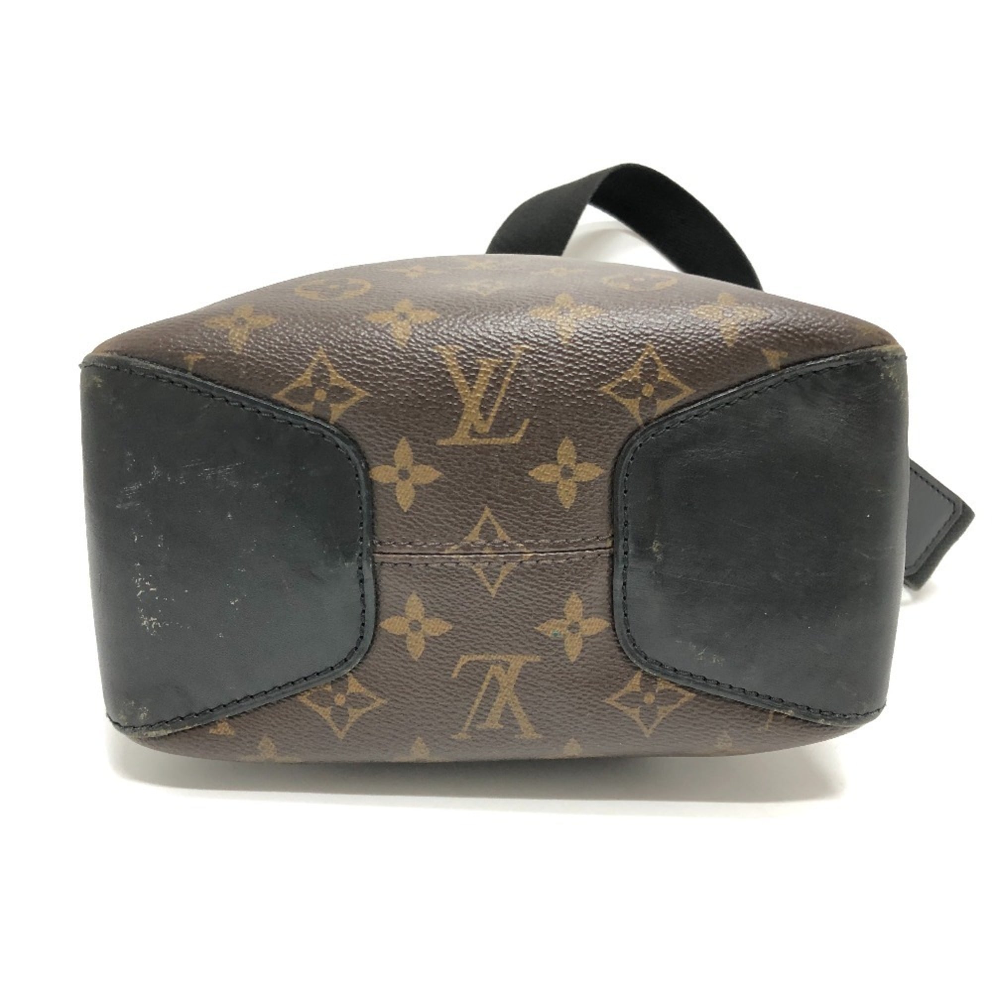 Louis Vuitton Black Brown Monogram Canvas Shoulder Bag (Pre-Owned)