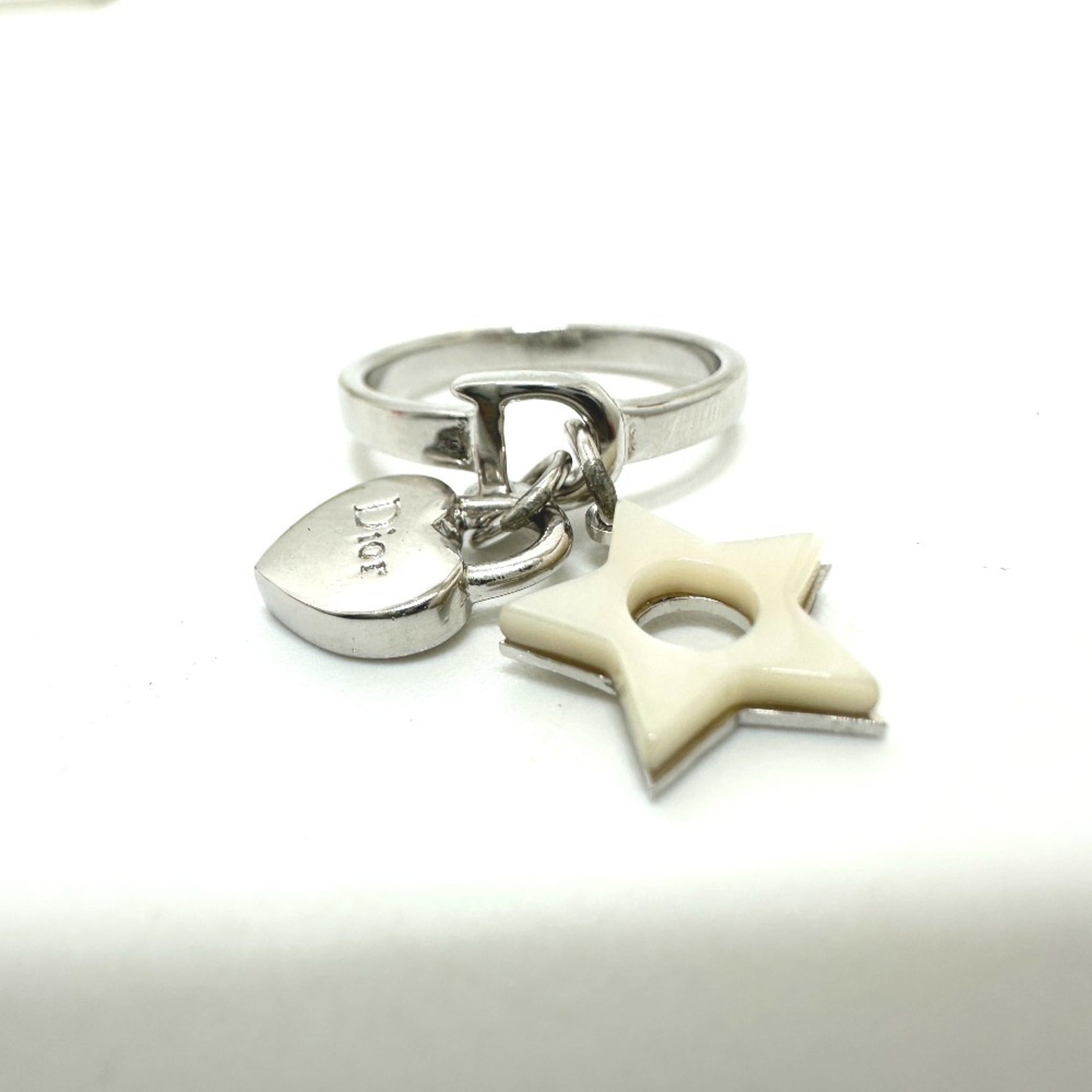 Christian Dior Silver Metal Band Ring (Pre-Owned)