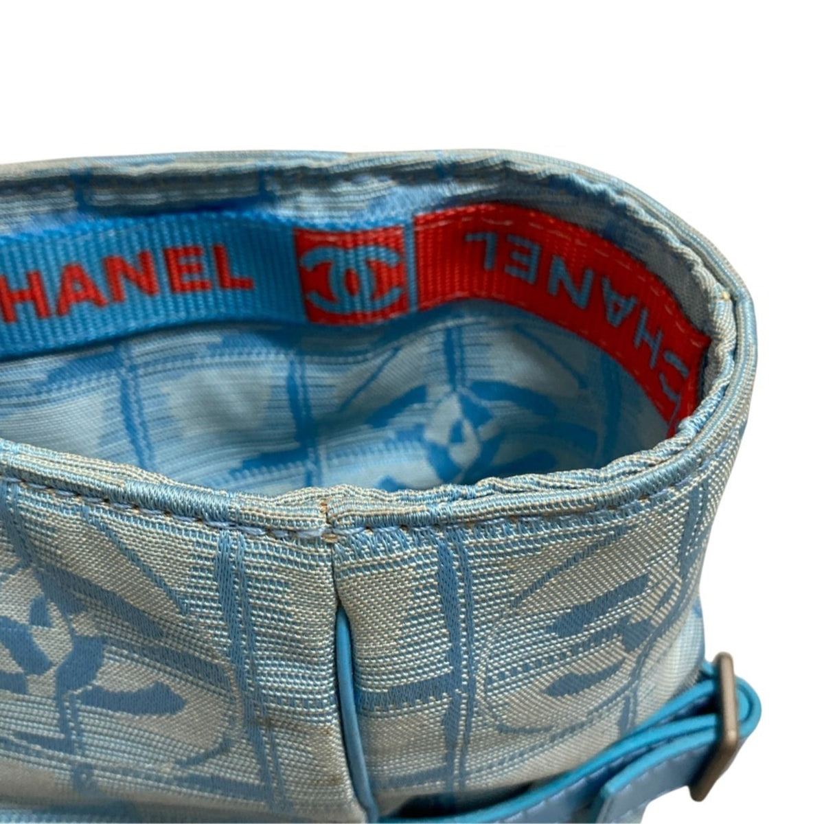 Chanel Blue New Travel Line Tote Bag (Pre-Owned)