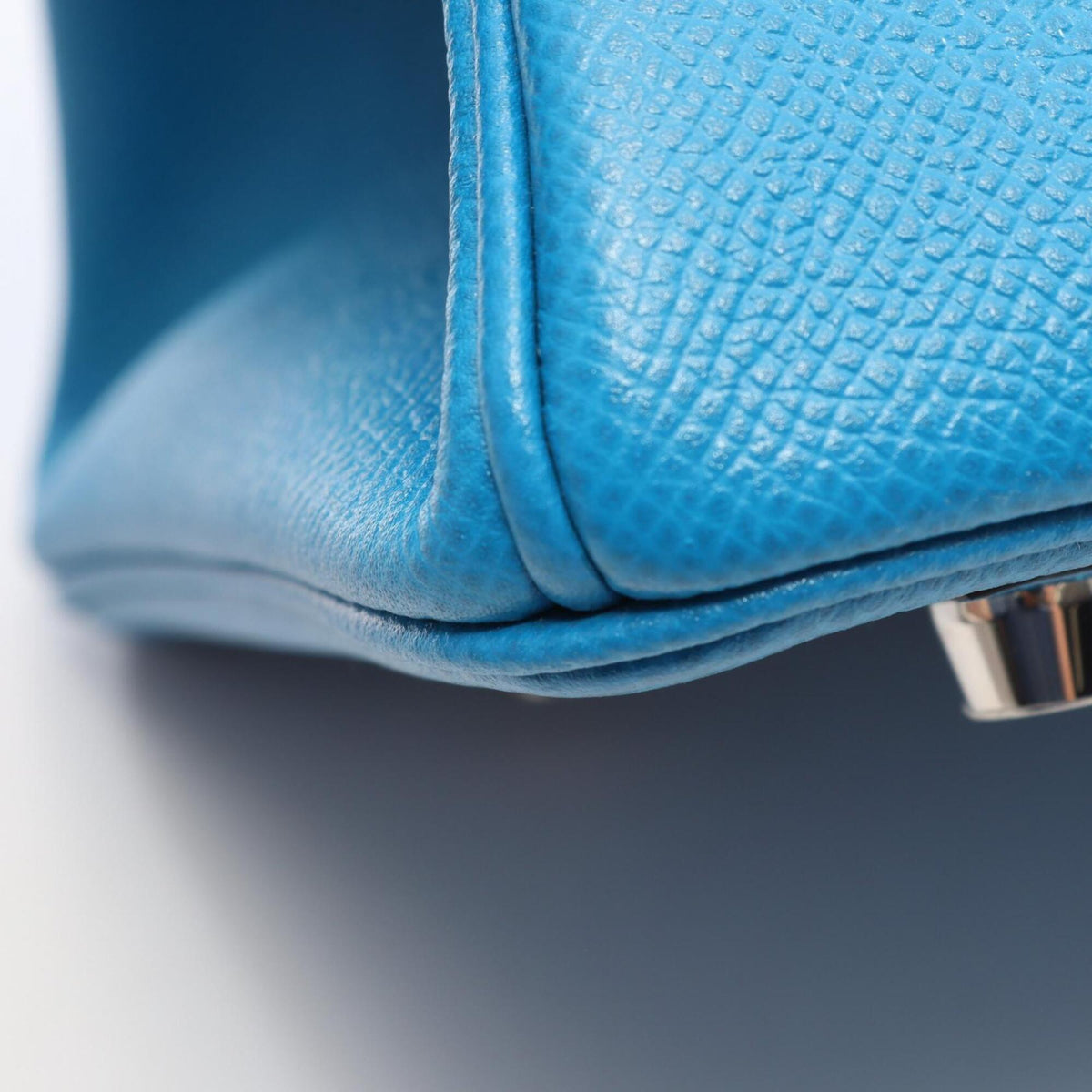 Hermes Blue Epsom Leather Handbag (Pre-Owned)