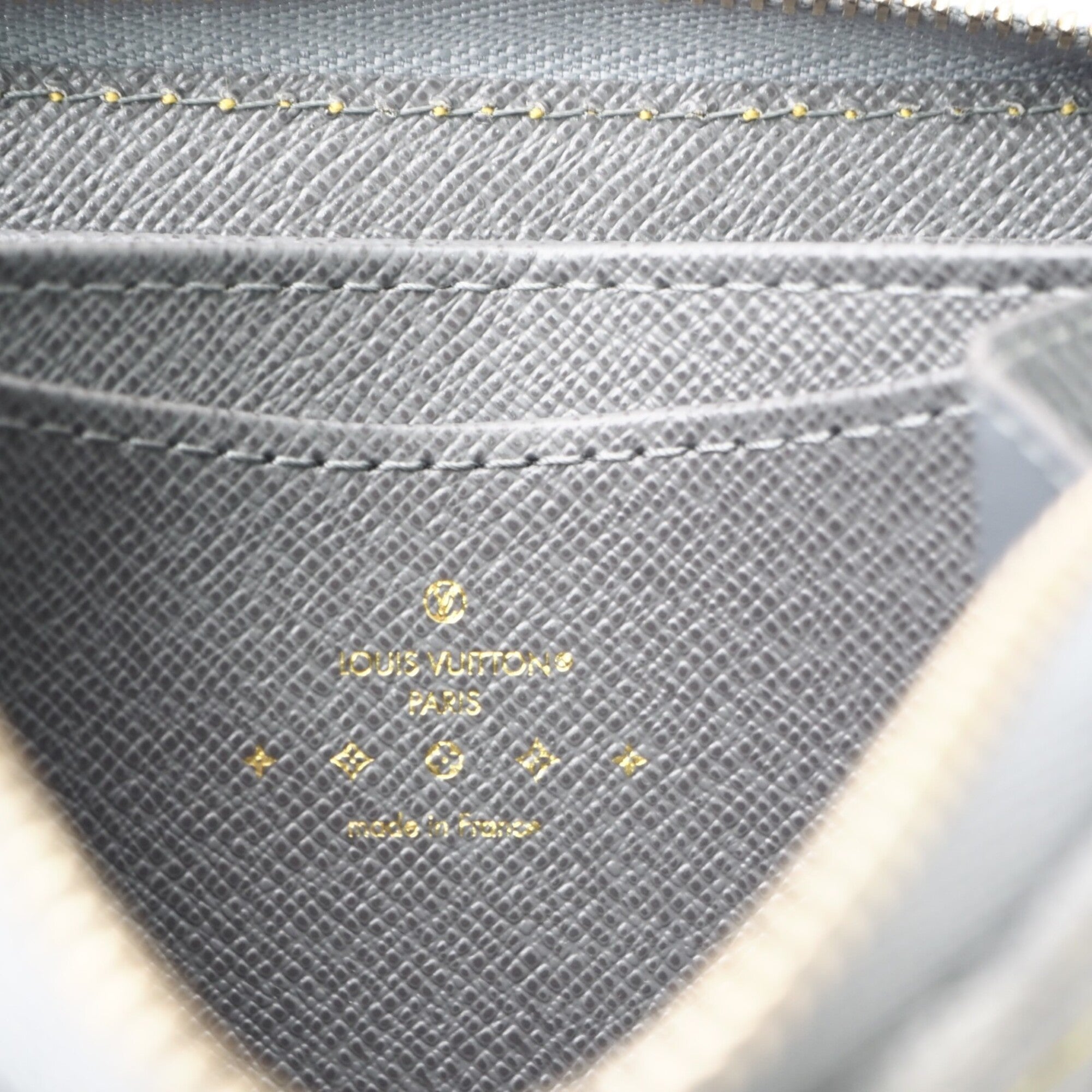 Louis Vuitton Gray Monogram Monogram Denim Coin Purse/Coin Case (Pre-Owned)