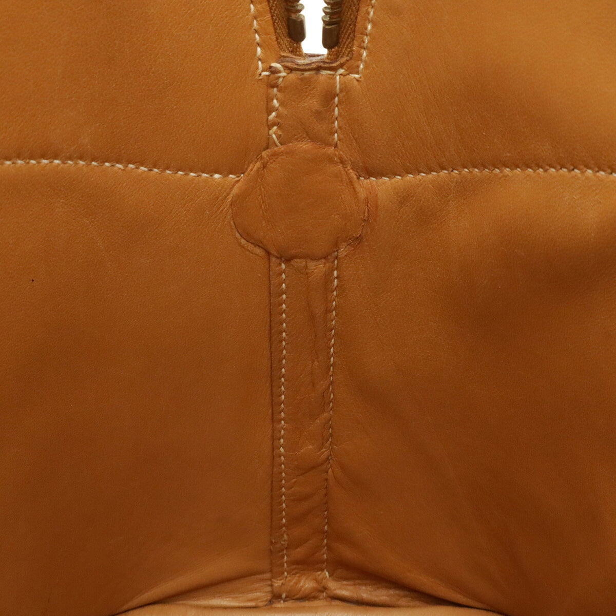 Hermes Brown Leather Handbag Shoulder Bag (Pre-Owned)
