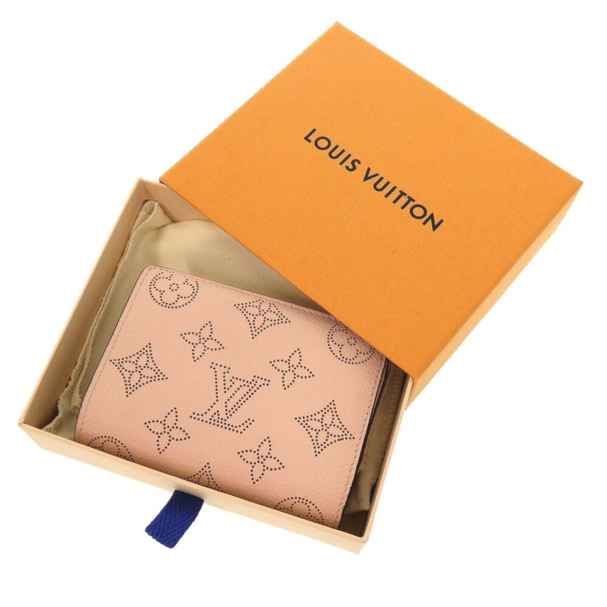 Louis Vuitton Magnolia Pink Mahina Leather Wallet (Bi-Fold) (Pre-Owned)
