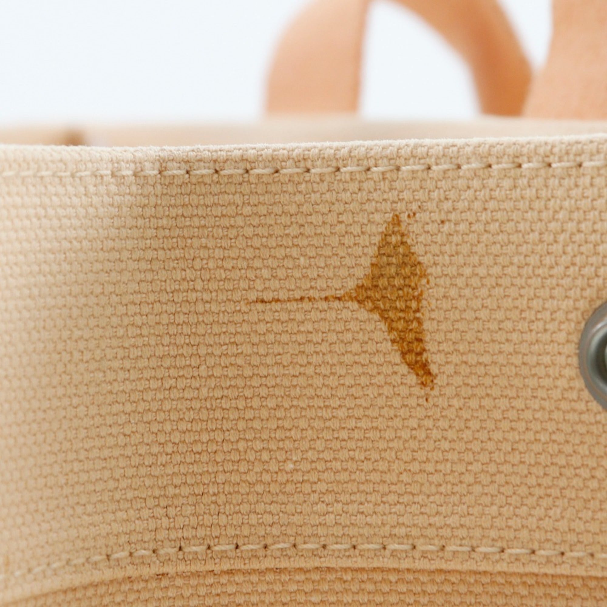 Hermes Orange Canvas Handbag (Pre-Owned)
