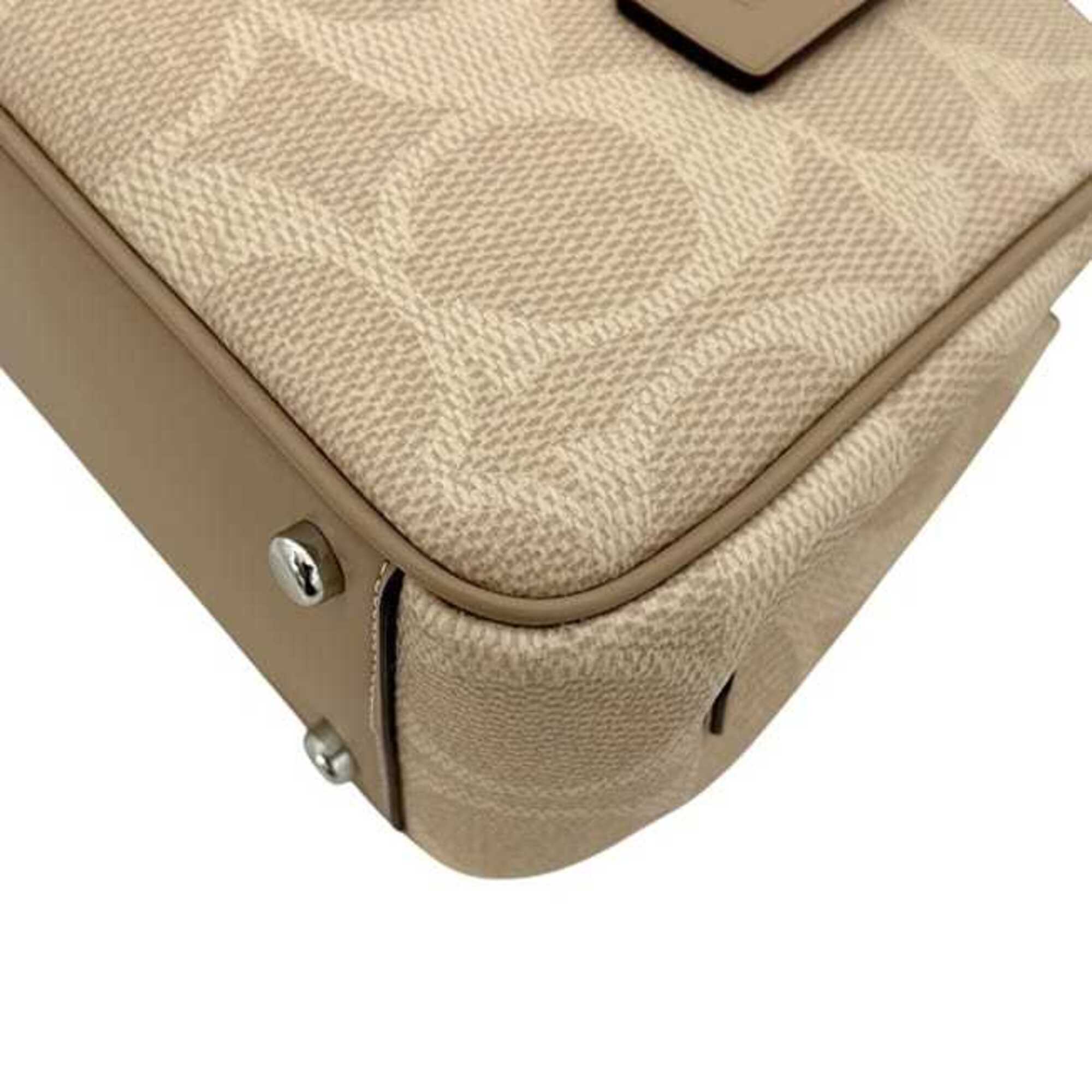 Coach Beige Pvc Leather Handbag (Pre-Owned)