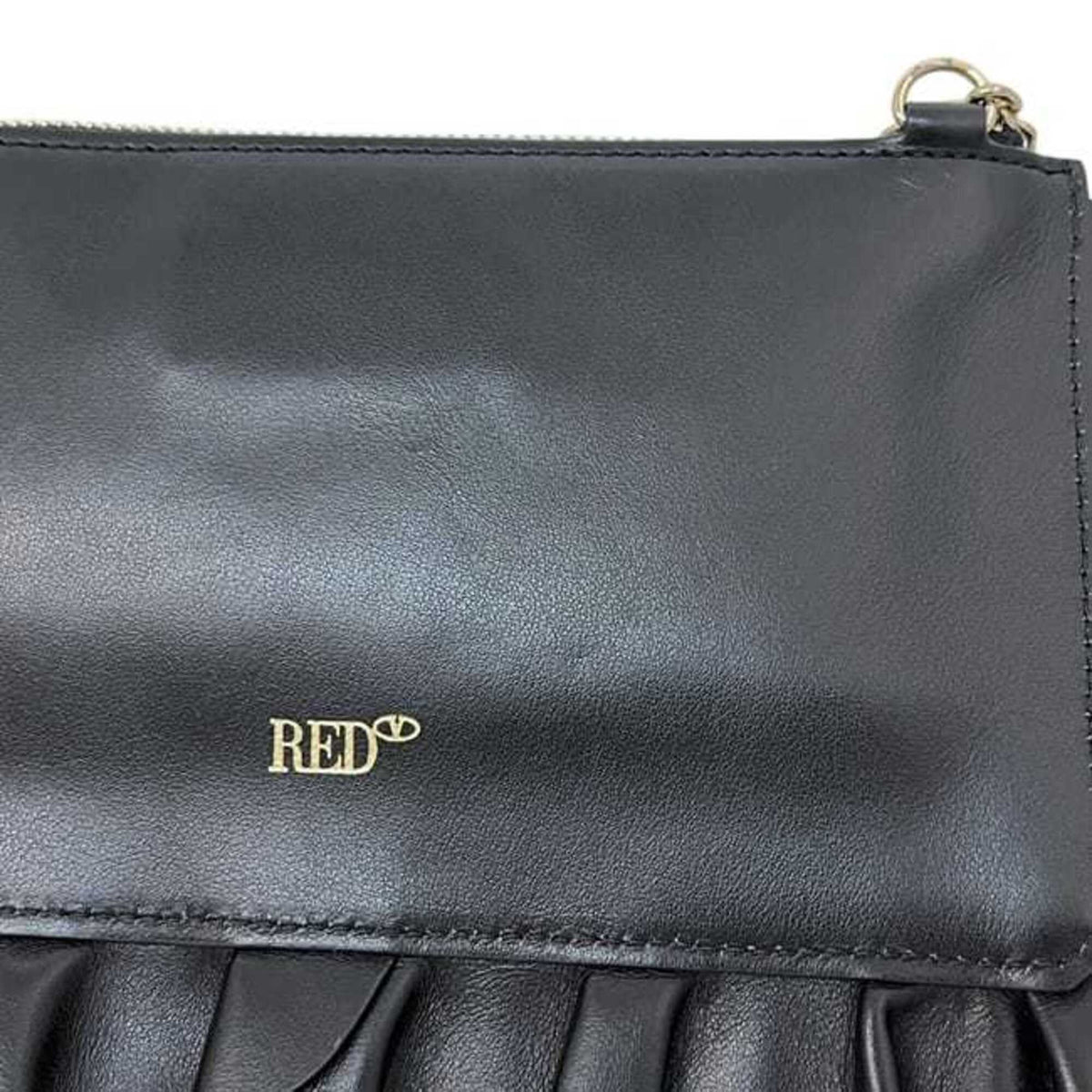 Redvalentino Black Leather Shoulder Bag (Pre-Owned)