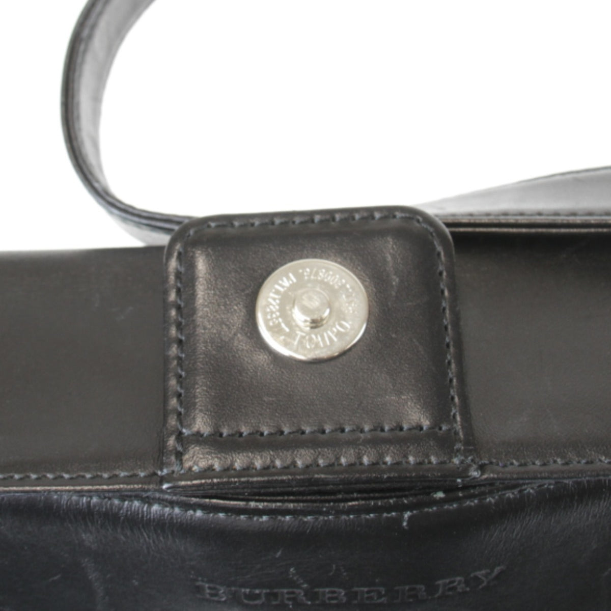 Burberry Black Nylon Leather Shoulder Bag (Pre-Owned)