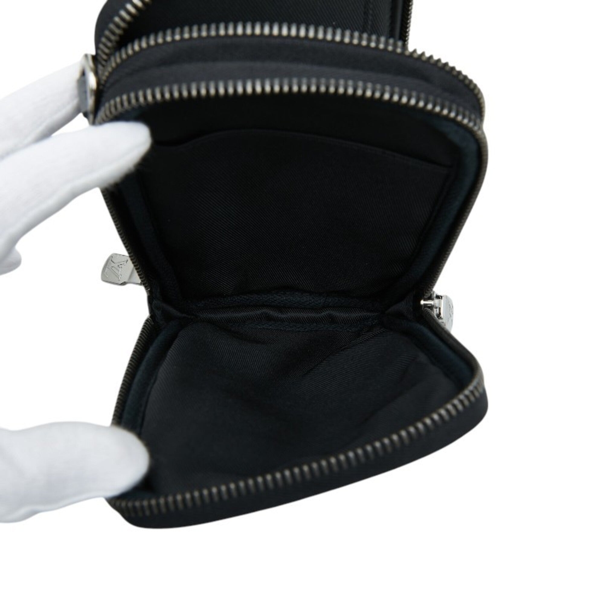 Louis Vuitton Black Gray Pvc Leather Pouch (Pre-Owned)