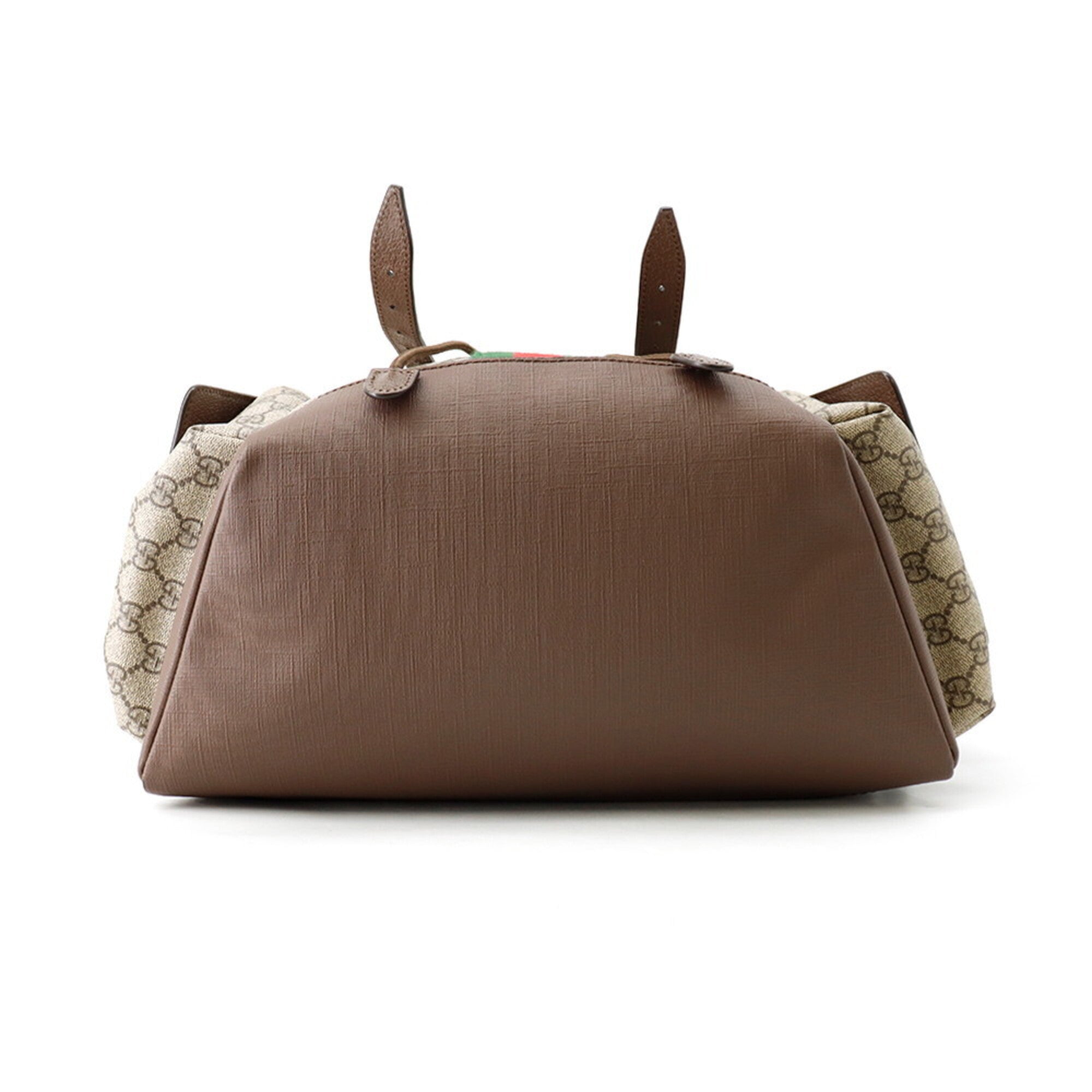 Gucci Brown Green Red Color Gg Supreme Backpack (Pre-Owned)