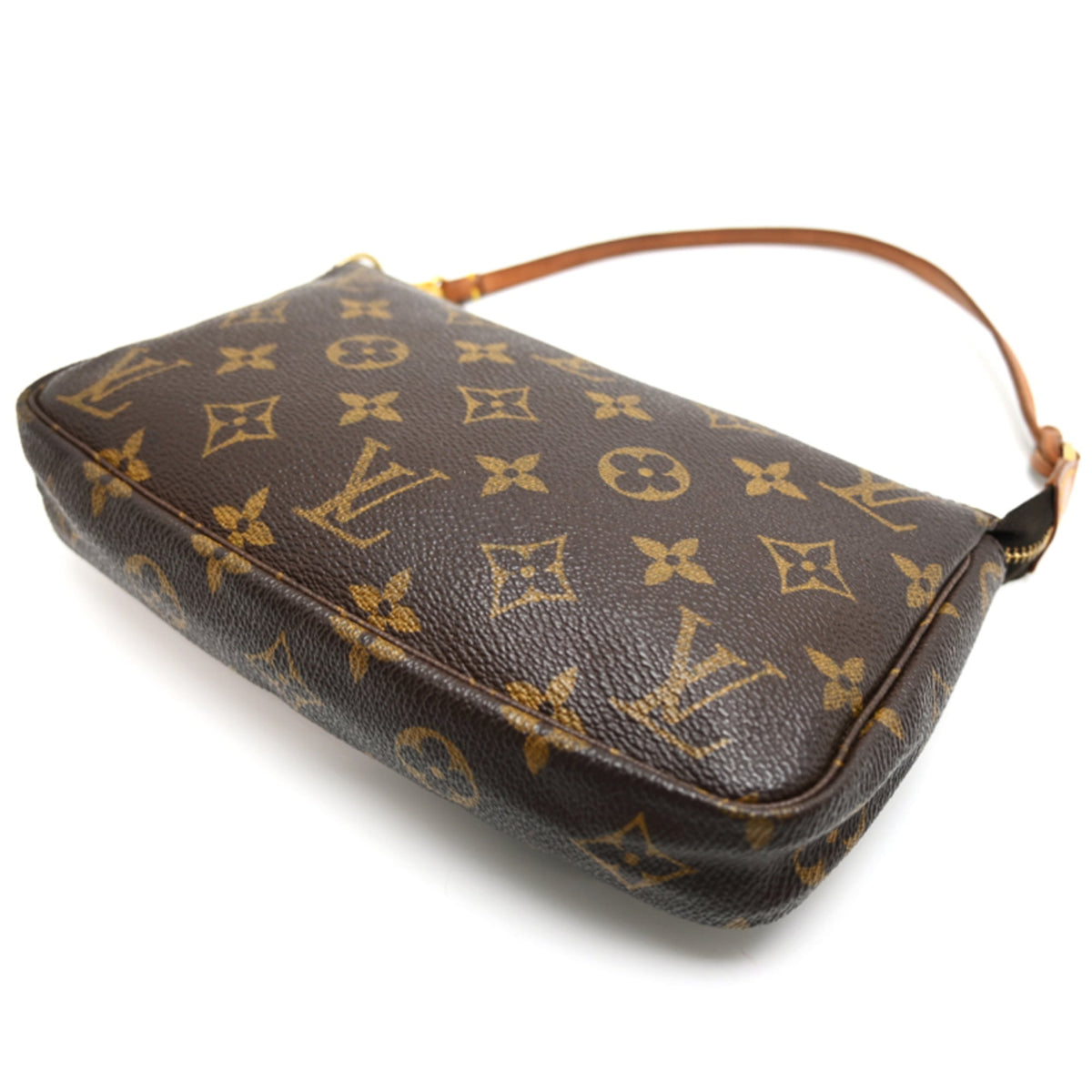 Louis Vuitton Brown Monogram Pochette Pouch (Pre-Owned)