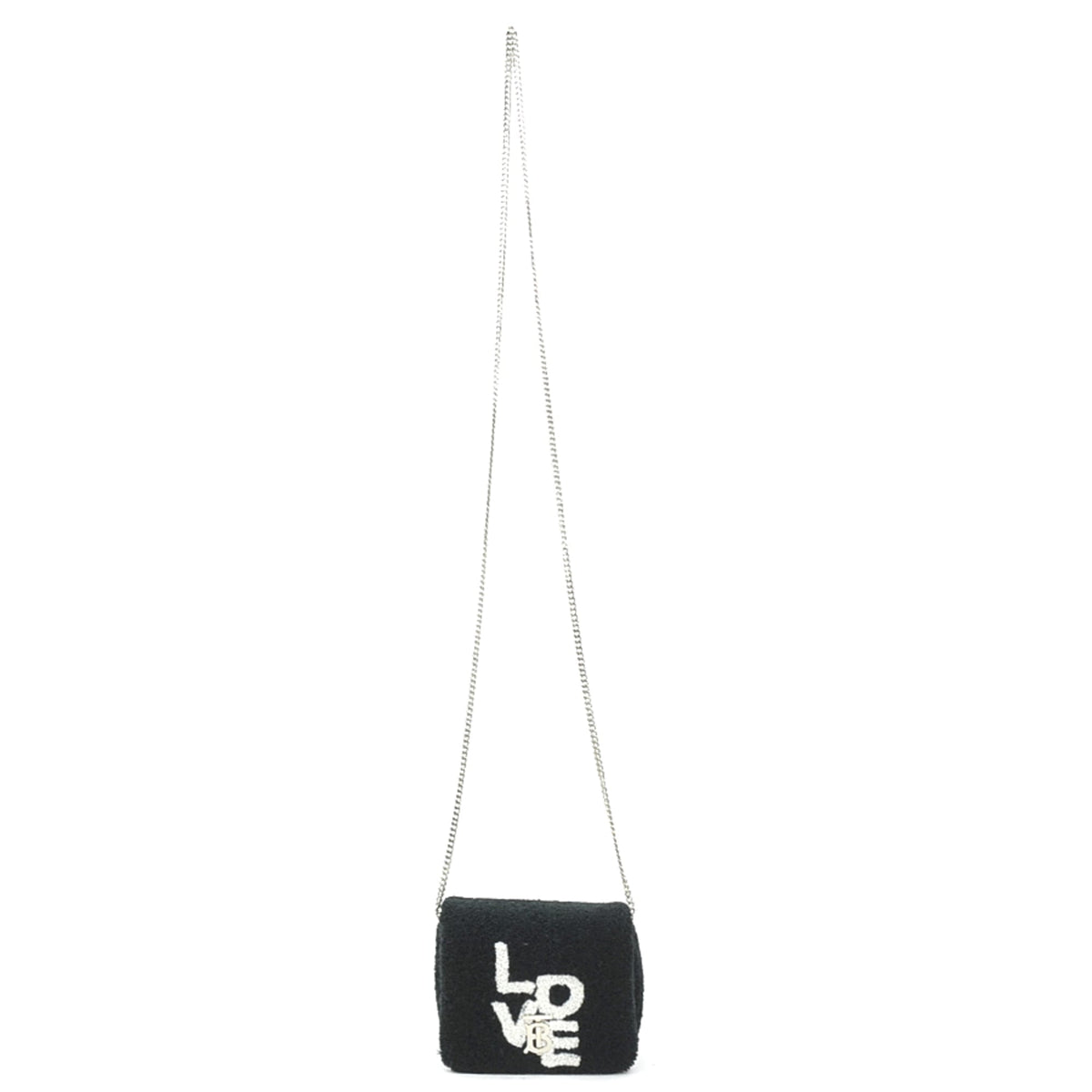 Burberry Black Pile Fabric Shoulder Bag (Pre-Owned)