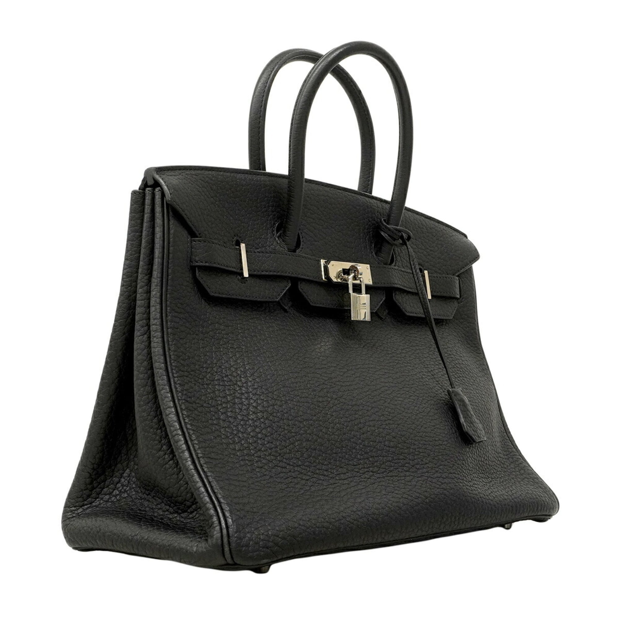 Hermes Black Fjord Leather Handbag (Pre-Owned)