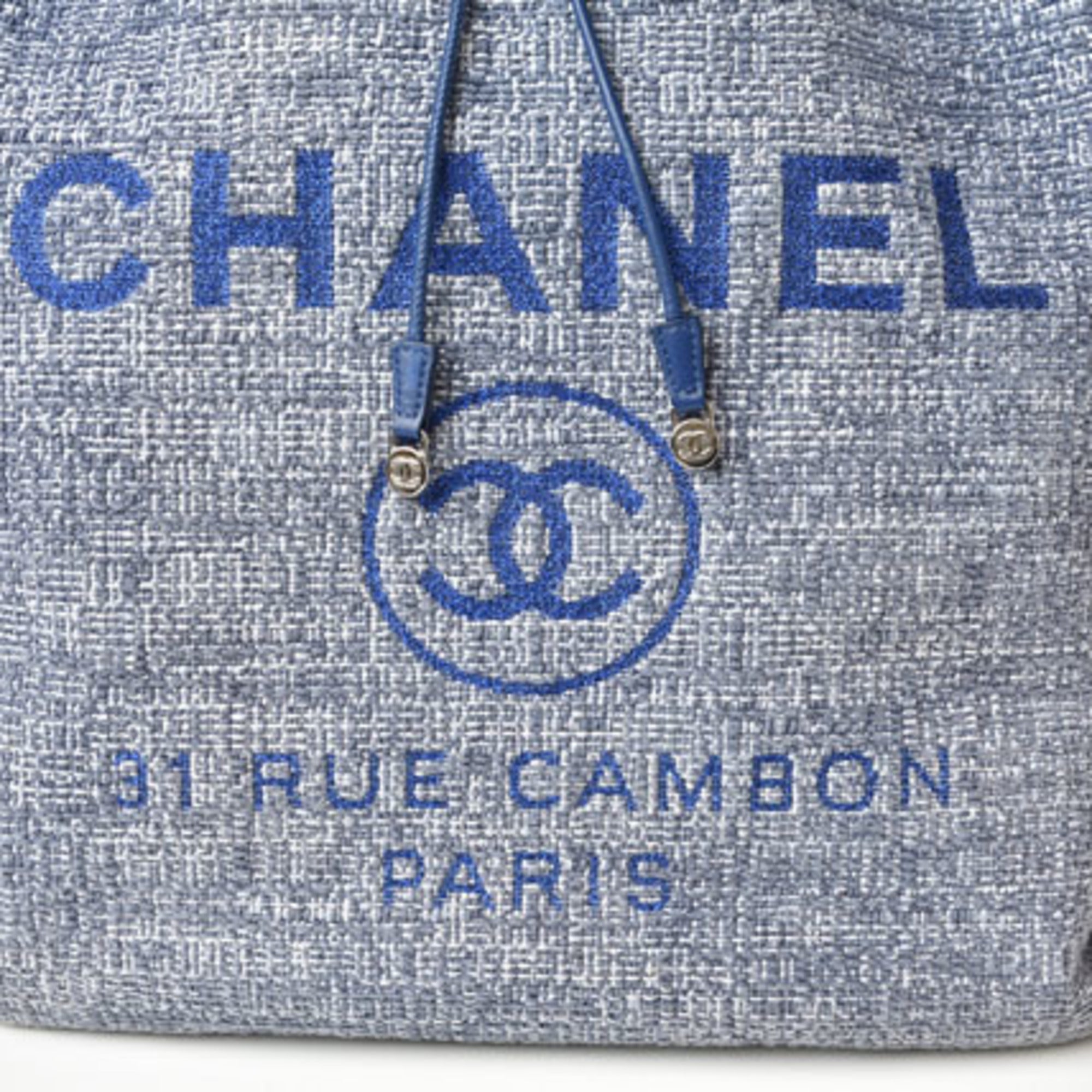 Chanel Cotton Canvas Denim Backpack (Pre-Owned)