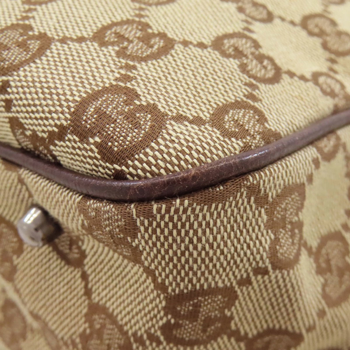 Gucci Brown Canvas Tote Bag (Pre-Owned)