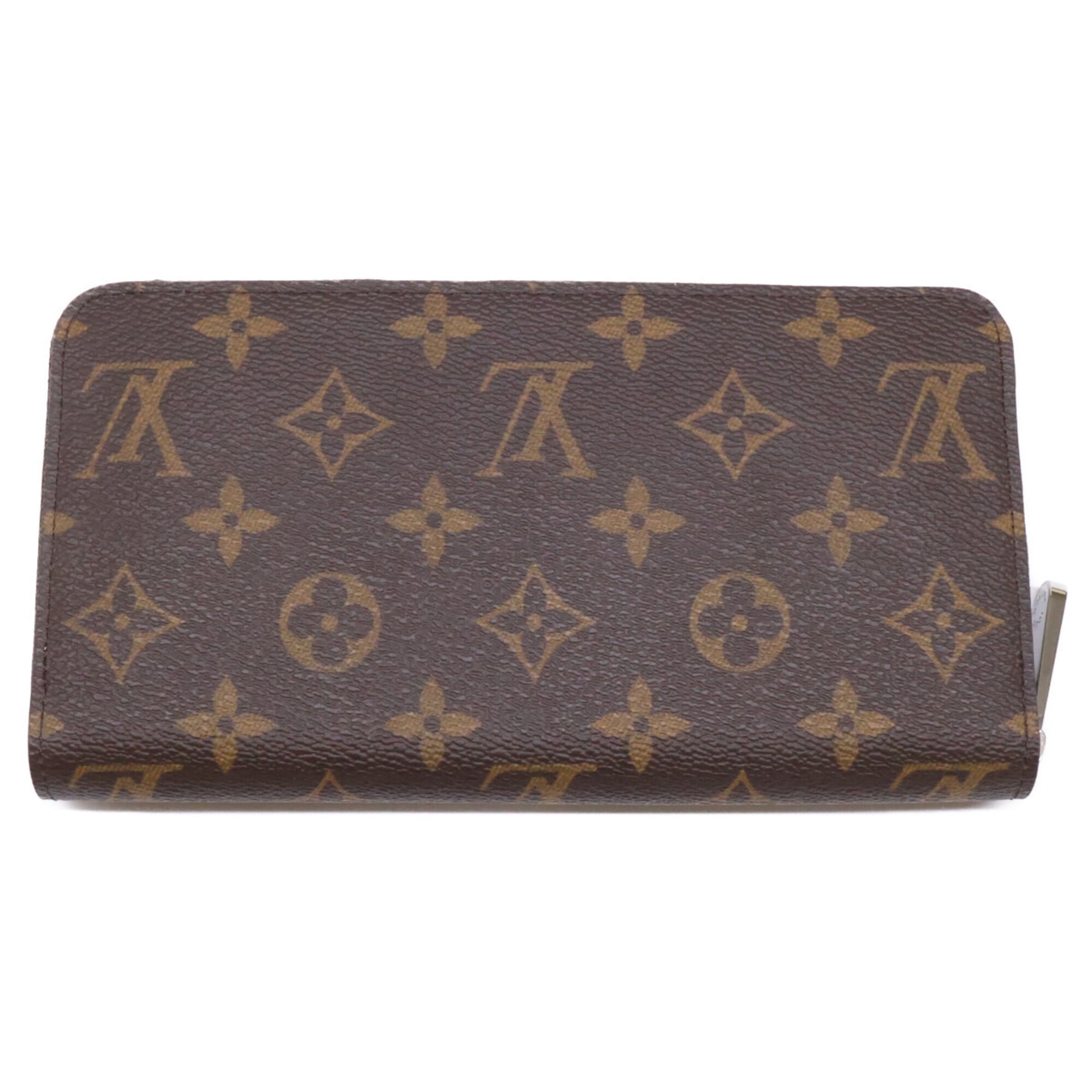 Louis Vuitton Silver Marron Monogram Long Wallet (Bi-Fold) (Pre-Owned)