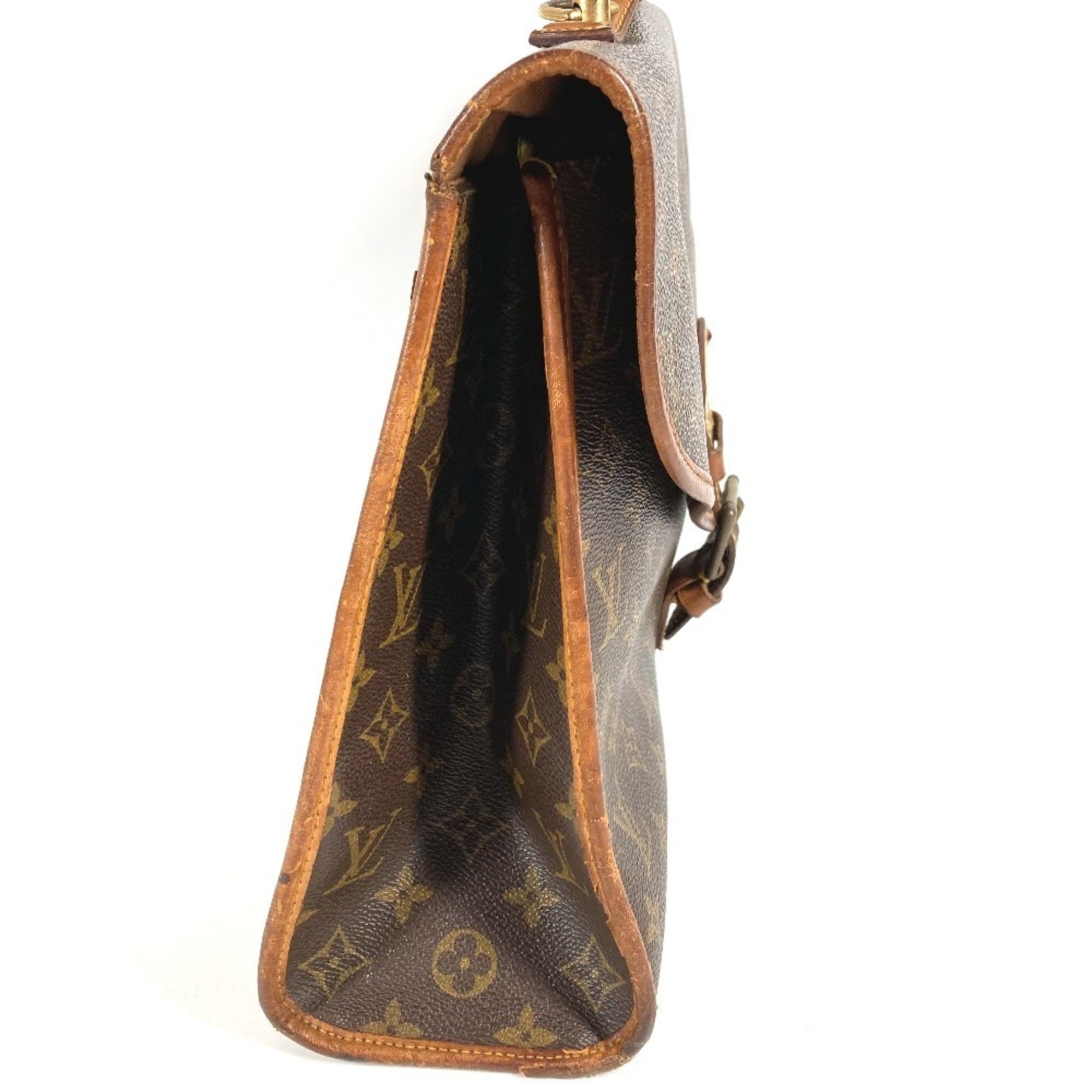 Louis Vuitton Brown Monogram Monogram Briefcase Handbag (Pre-Owned)