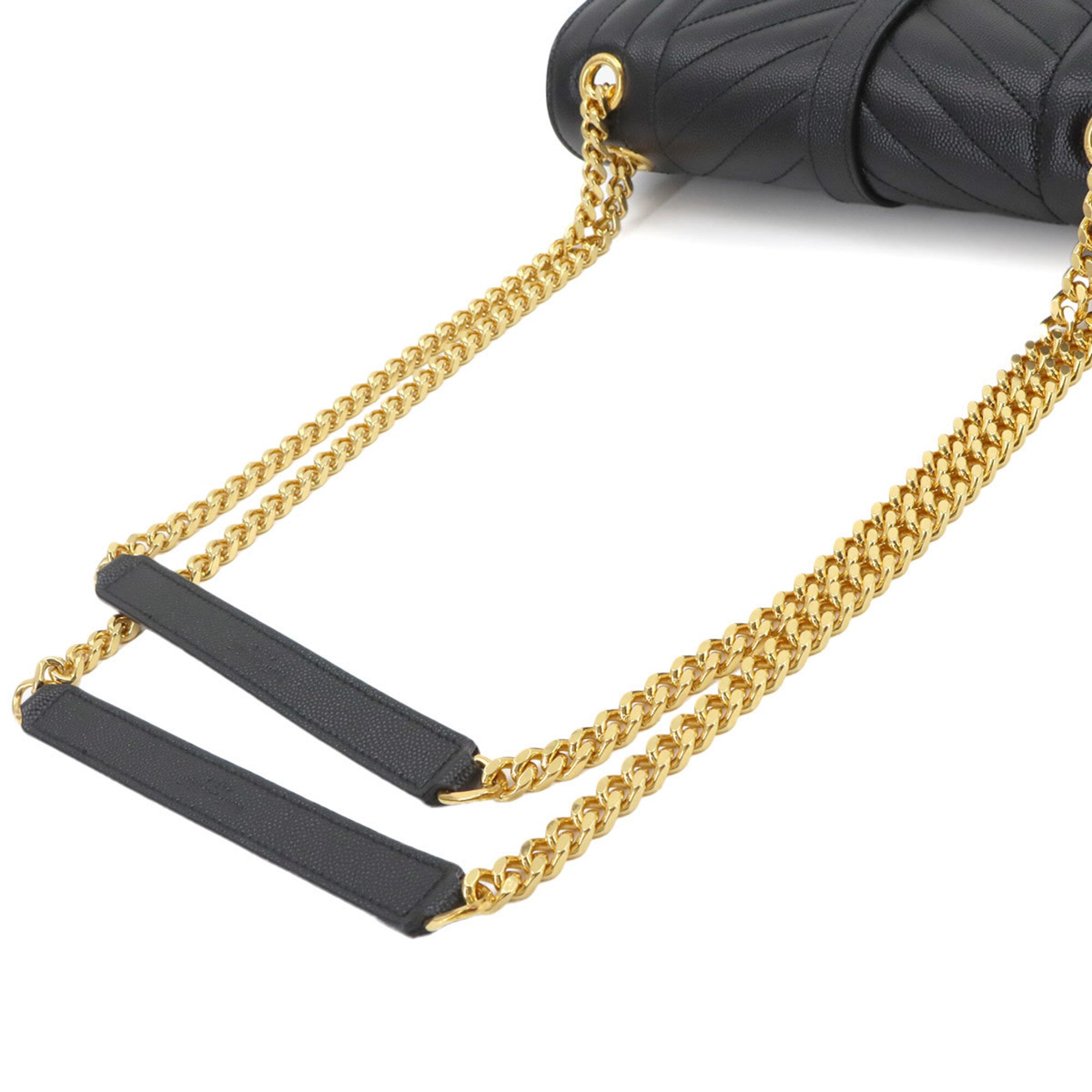 Saint Laurent Black Leather Handbag Shoulder Bag (Pre-Owned)