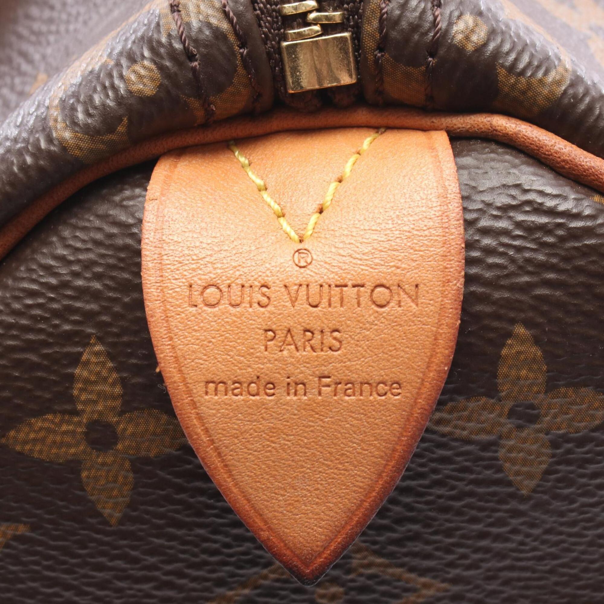 Louis Vuitton Brown Pvc Coated Canvas Leather Handbag (Pre-Owned)