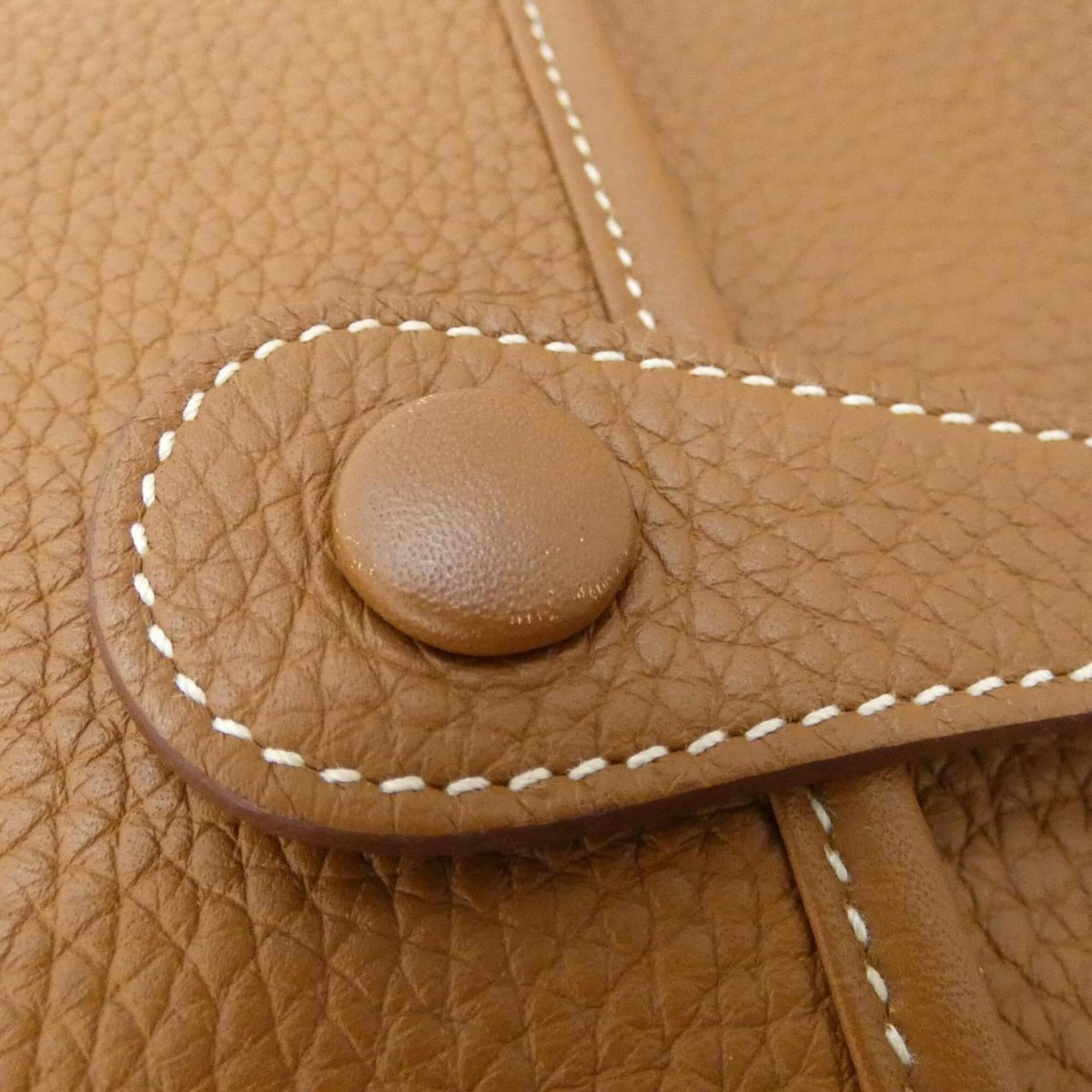 Hermes Brown Taurillon Clemence Leather Shoulder Bag (Pre-Owned)