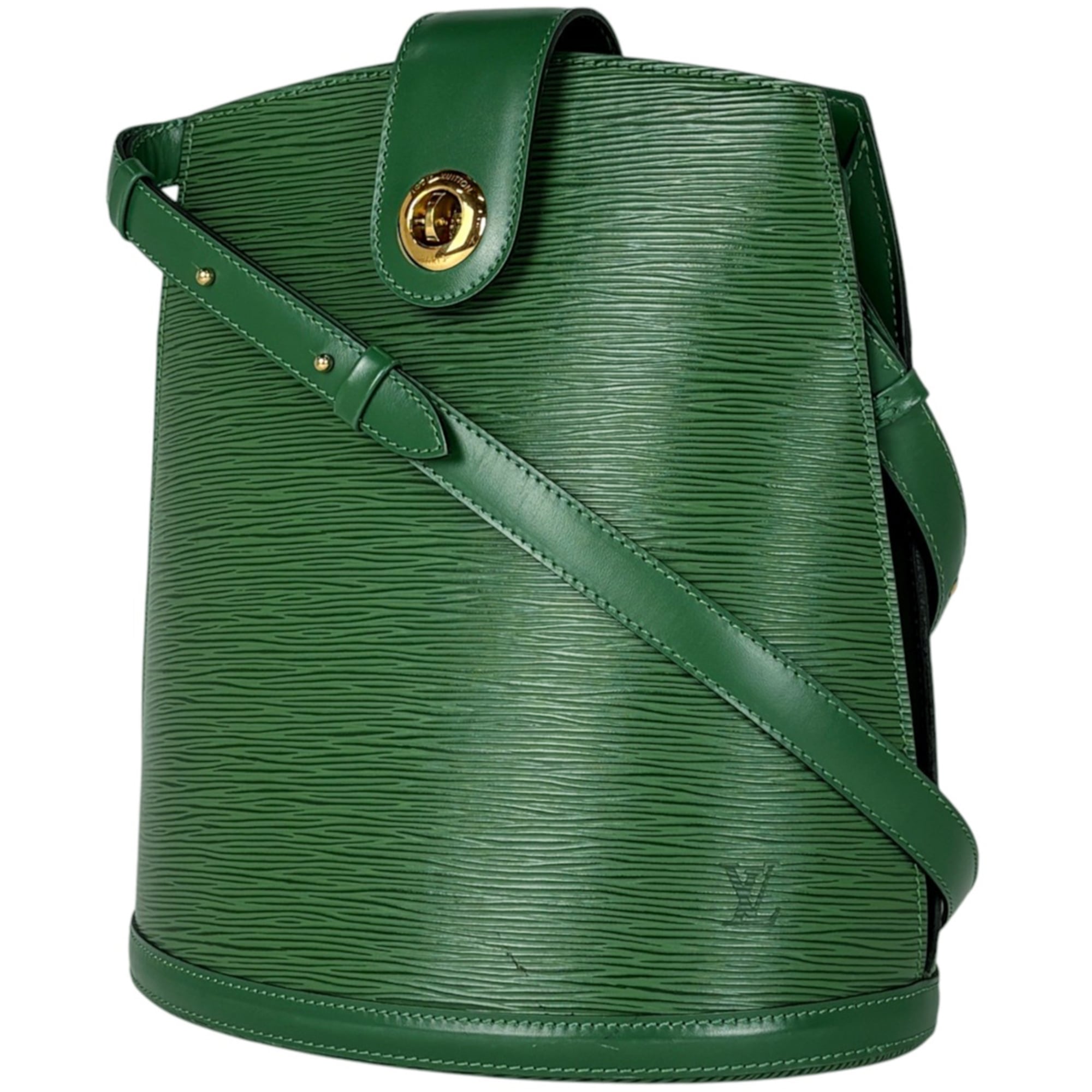 Louis Vuitton Borneo Green Epi Leather Shoulder Bag (Pre-Owned)