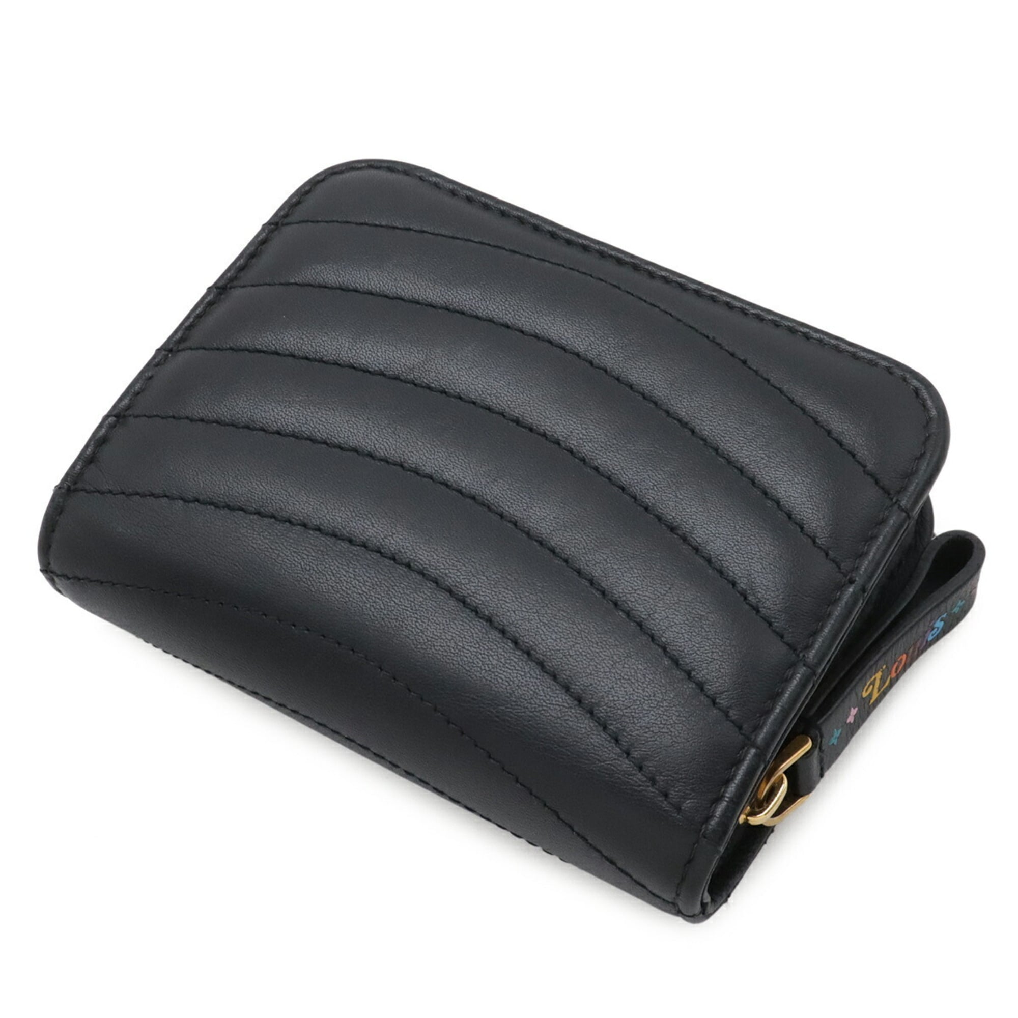 Louis Vuitton Black Noir Leather Wallet (Bi-Fold) (Pre-Owned)