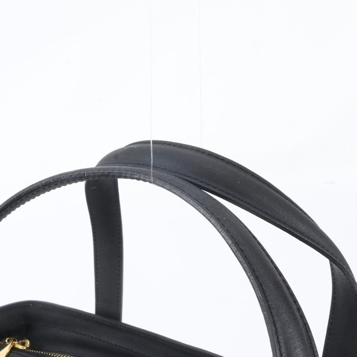 Celine Black Leather Handbag Tote Bag (Pre-Owned)