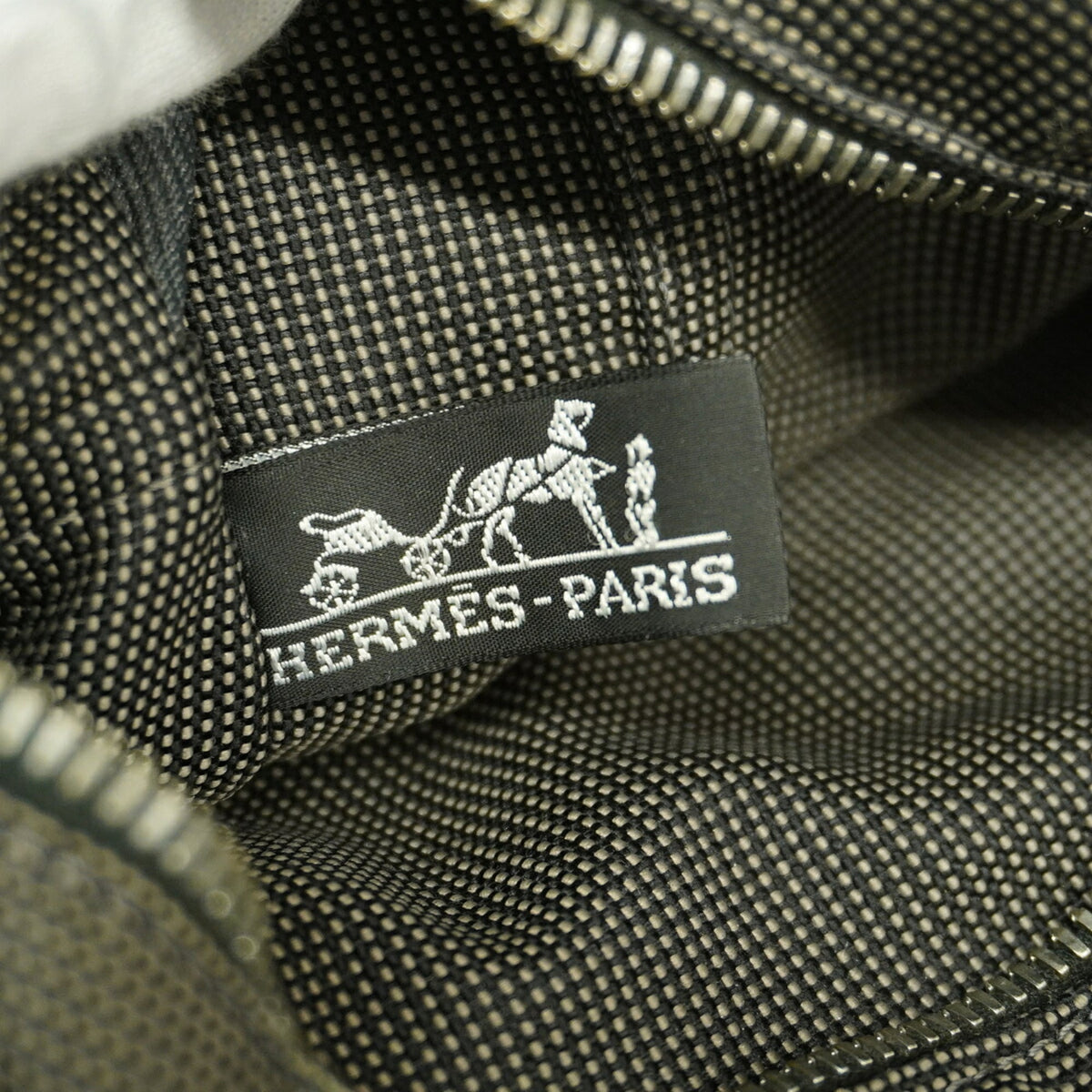 Hermes Gray Nylon Tote Bag (Pre-Owned)