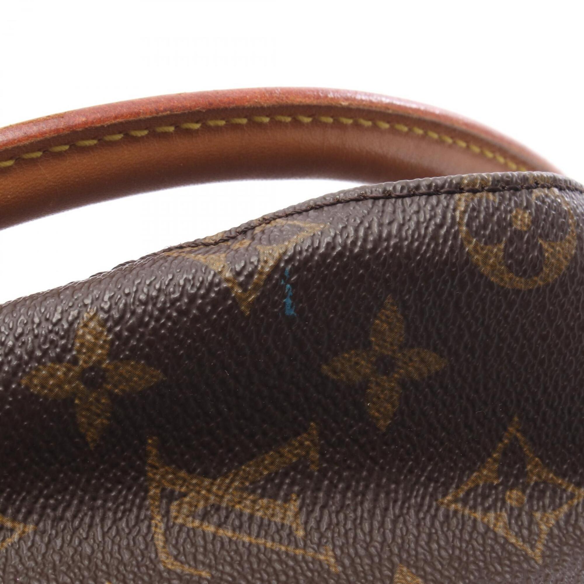 Louis Vuitton Brown Coated Canvas Pvc Monogram Leather Handbag Shoulder Bag (Pre-Owned)
