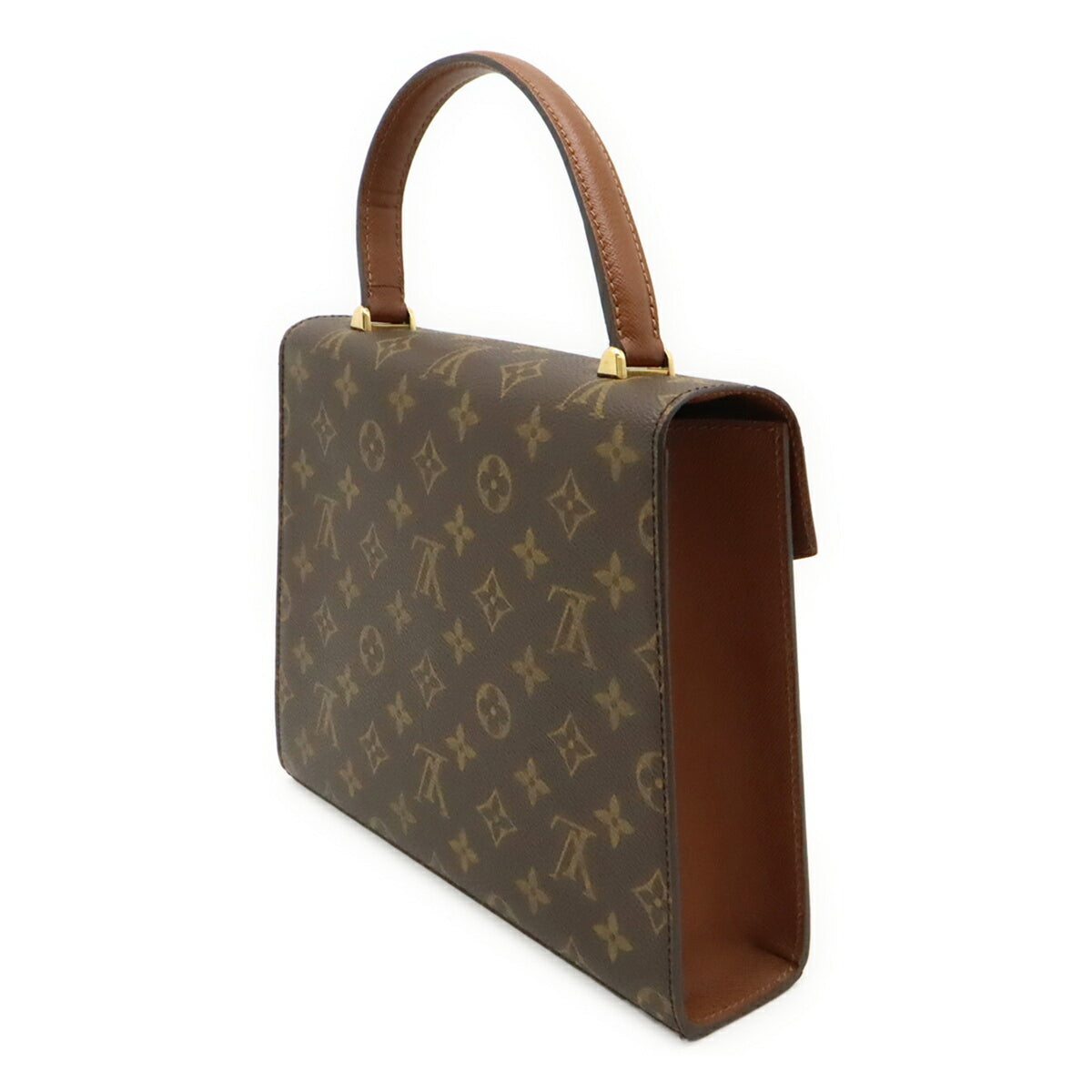 Louis Vuitton Brown Monogram Canvas Handbag (Pre-Owned)