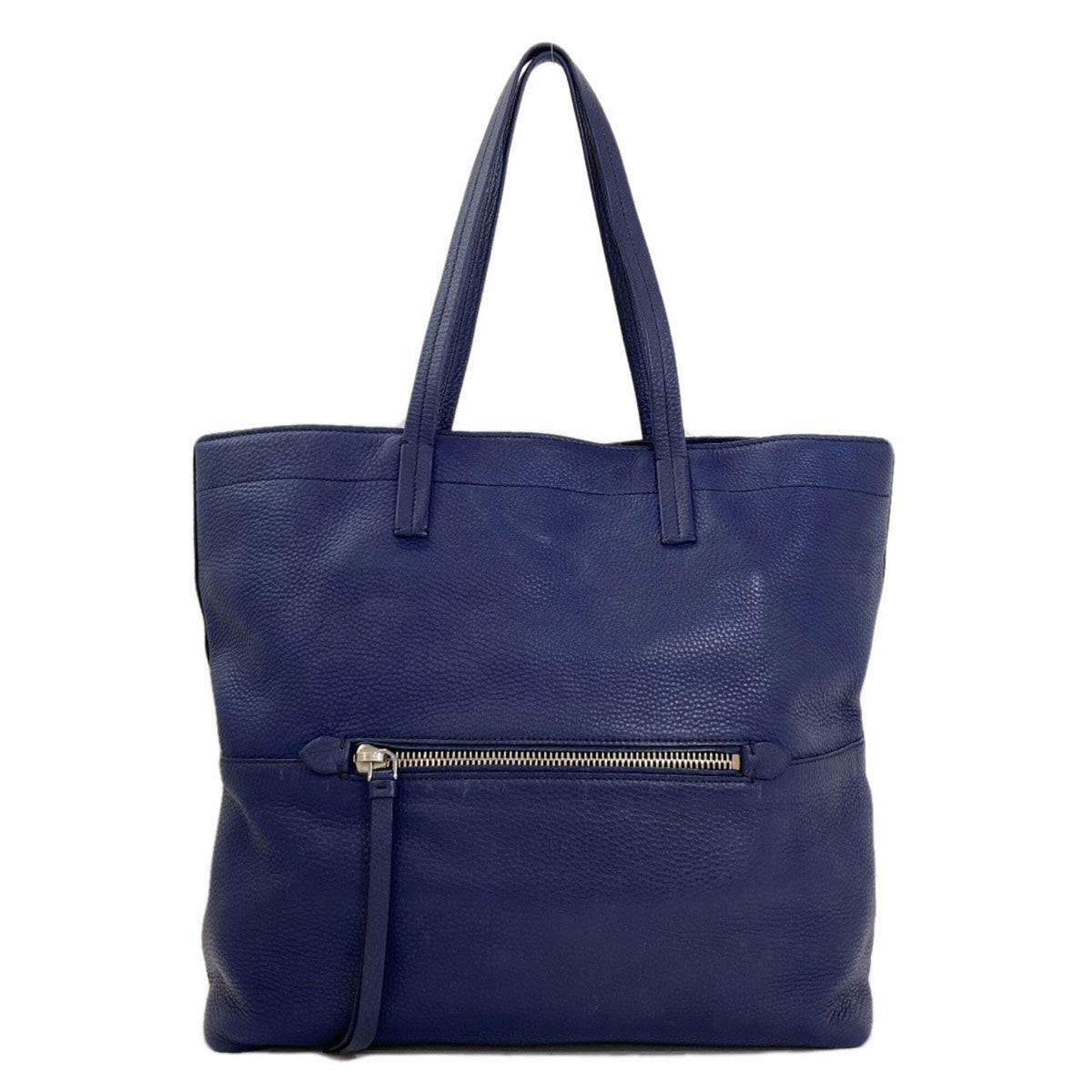 Miu Miu Blue Leather Tote Bag (Pre-Owned)