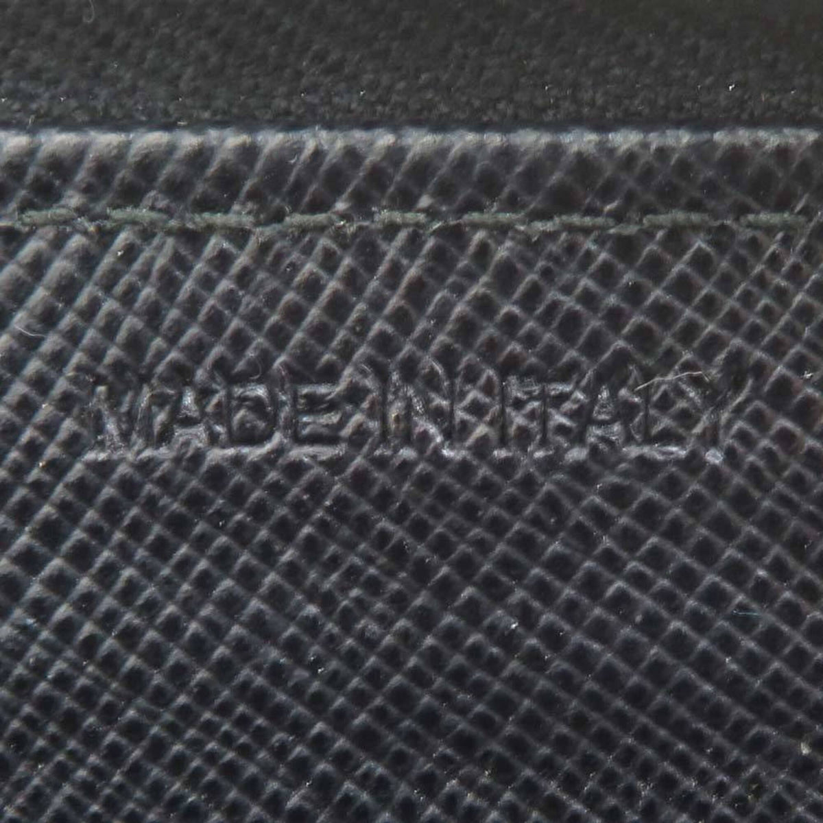 Prada Black Multi-Color Leather Long Wallet (Bi-Fold) (Pre-Owned)