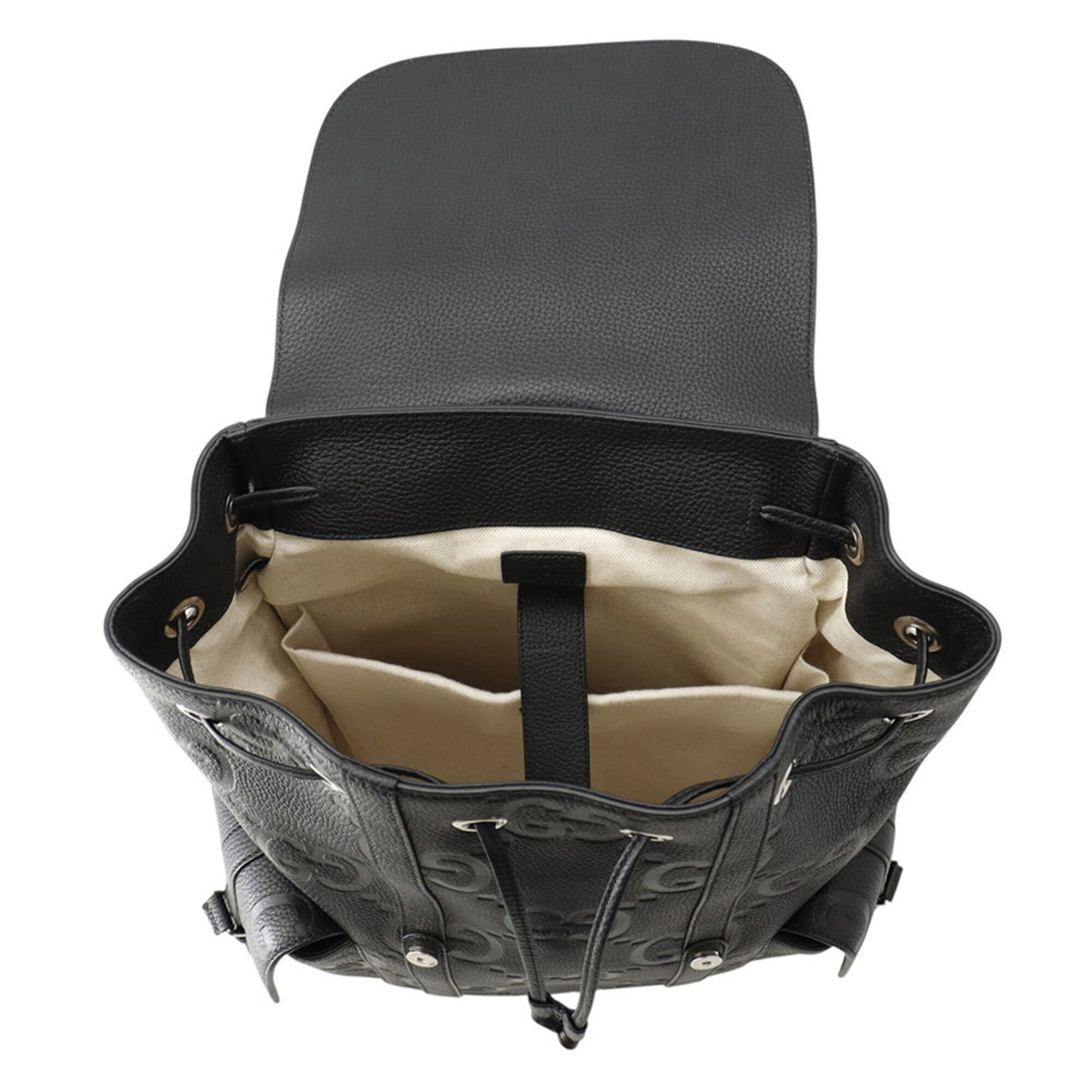 Gucci Black Leather Backpack (Pre-Owned)