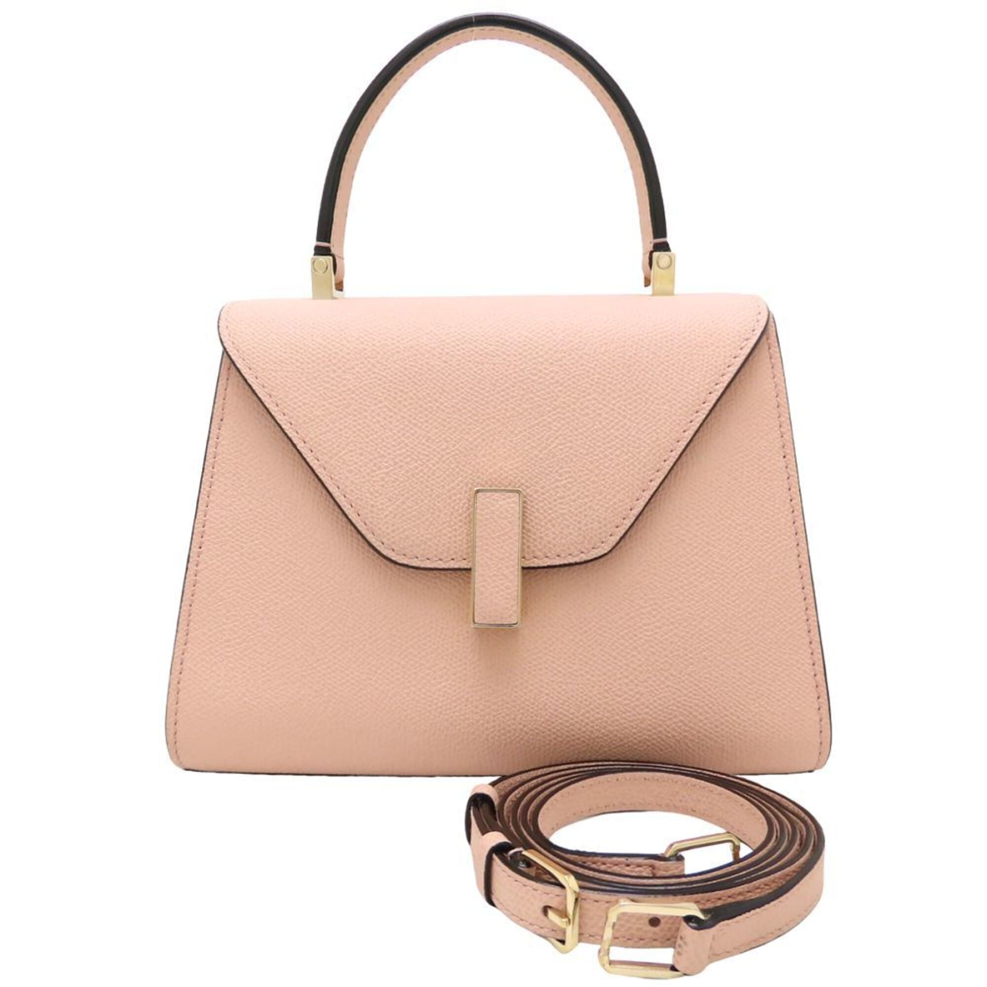Valextra Pink Leather Handbag (Pre-Owned)